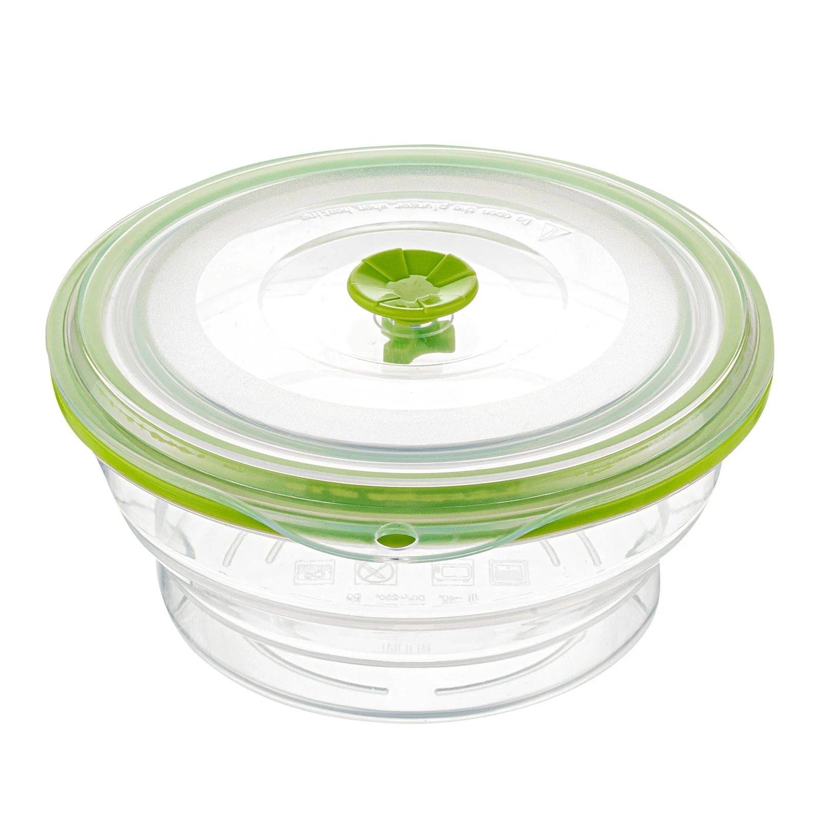 Containers, Food Storage, Fresh Hero 31 Ounce, Collapsible Airtight, Green, Silicone, 7 x 7 x 3 Inch, includes Vented Lid,1 - 1 EACH