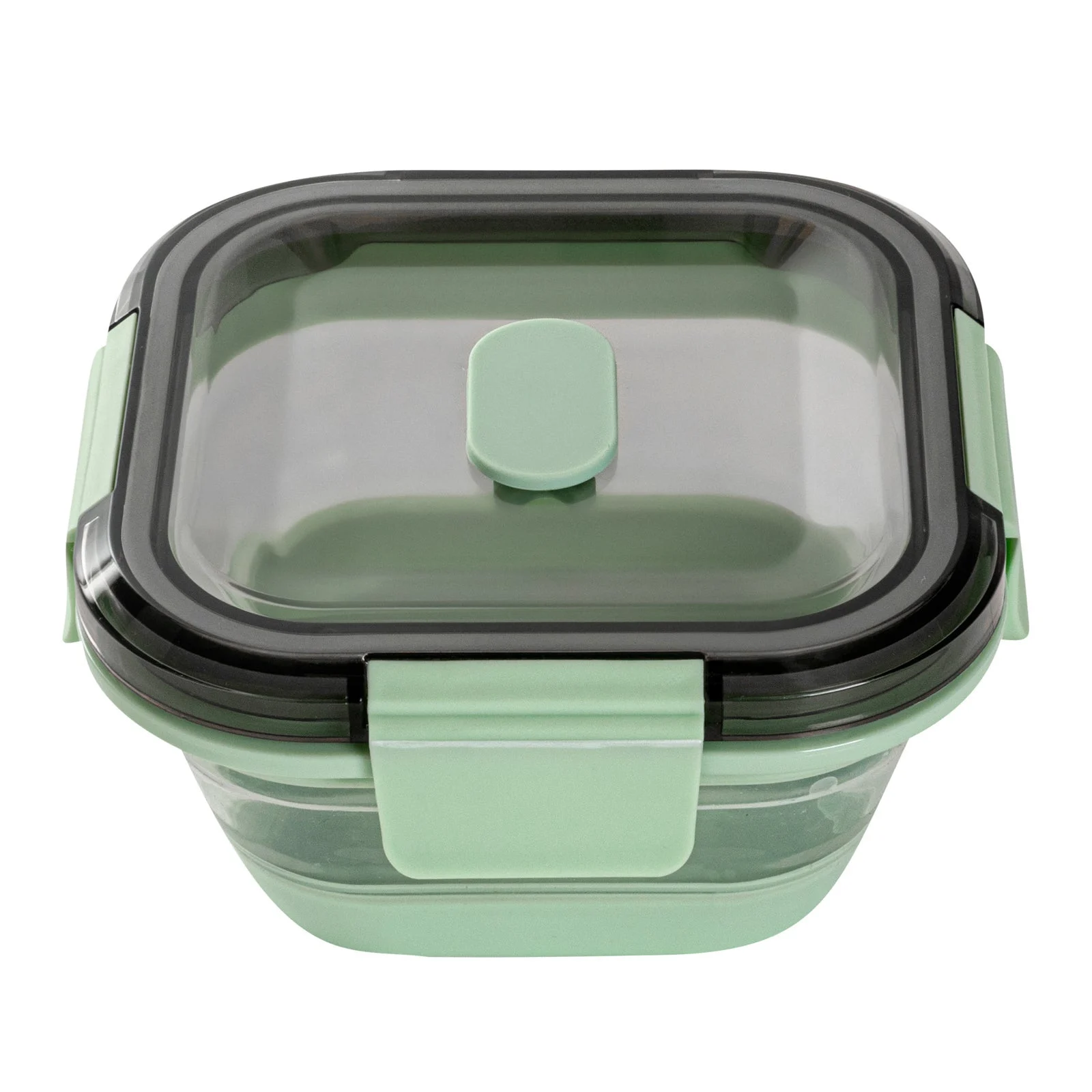 Containers, Food Storage, Fresh Hero 17 Ounce, Collapsible Airtight, Green, Plastic, 5.50 x 5.50 x 2.75 Inch, includes Vented Lid,1 - 1 EACH