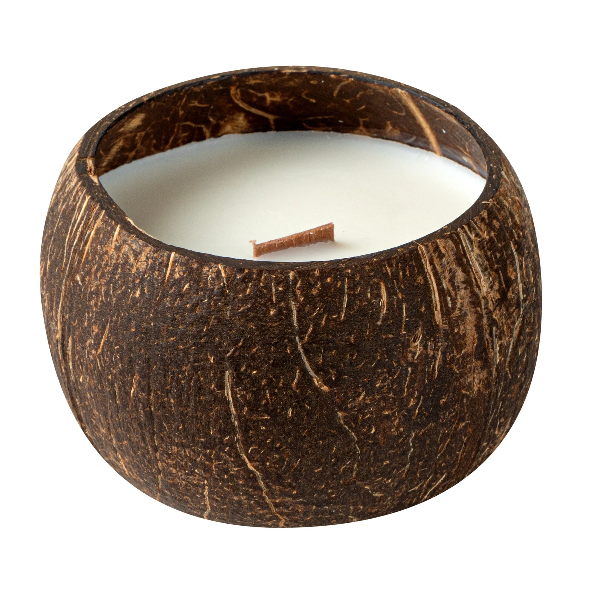 Candle, Bowl, Coco Casa, Jasmine, Coconut Shell, 4 x 4 x 2.75 Inch,1 - 1 EACH