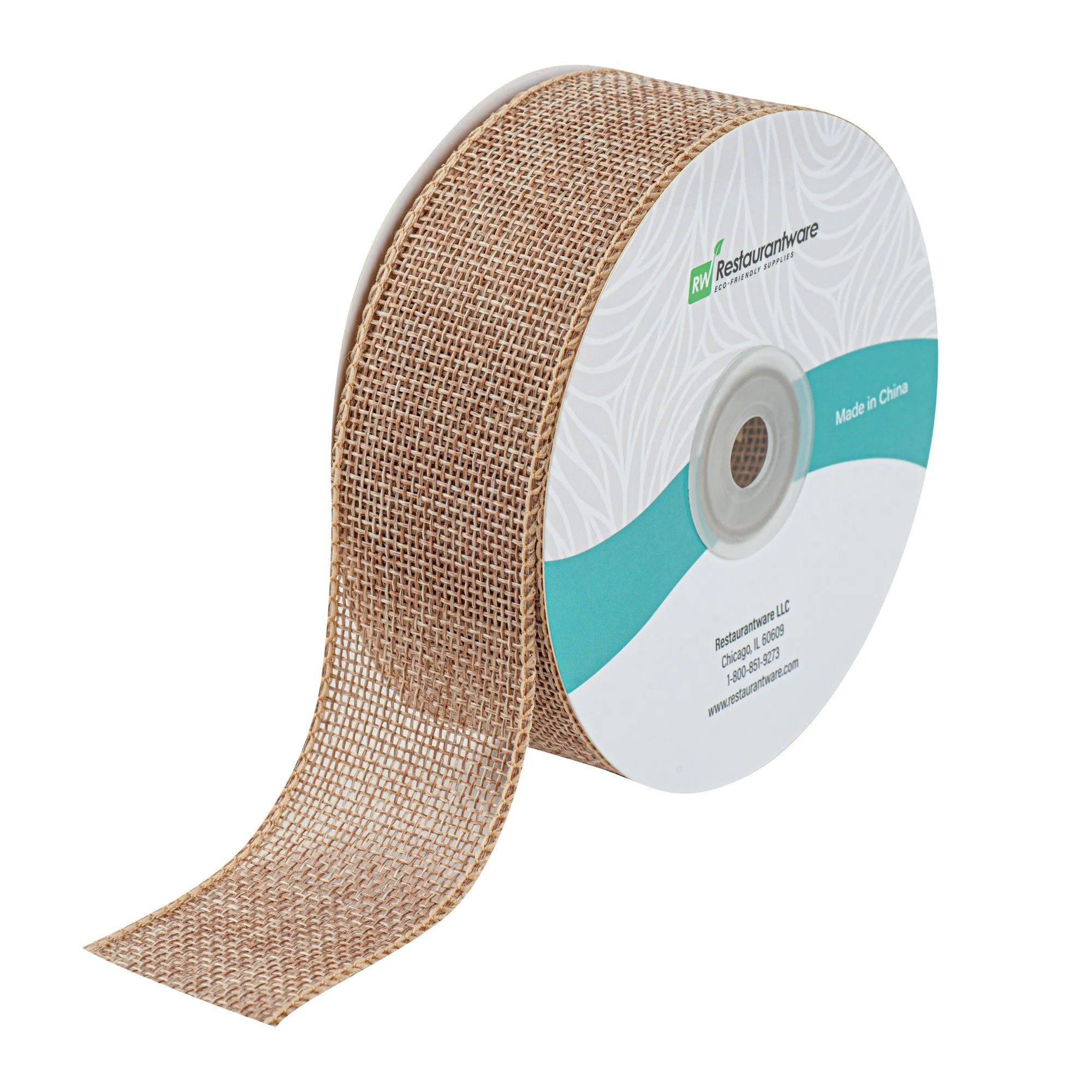 Ribbon, Linen, Gift Tek 1.50 Inch, Single-Face, Cotton, 10 Yard,1 - 30 FOOT