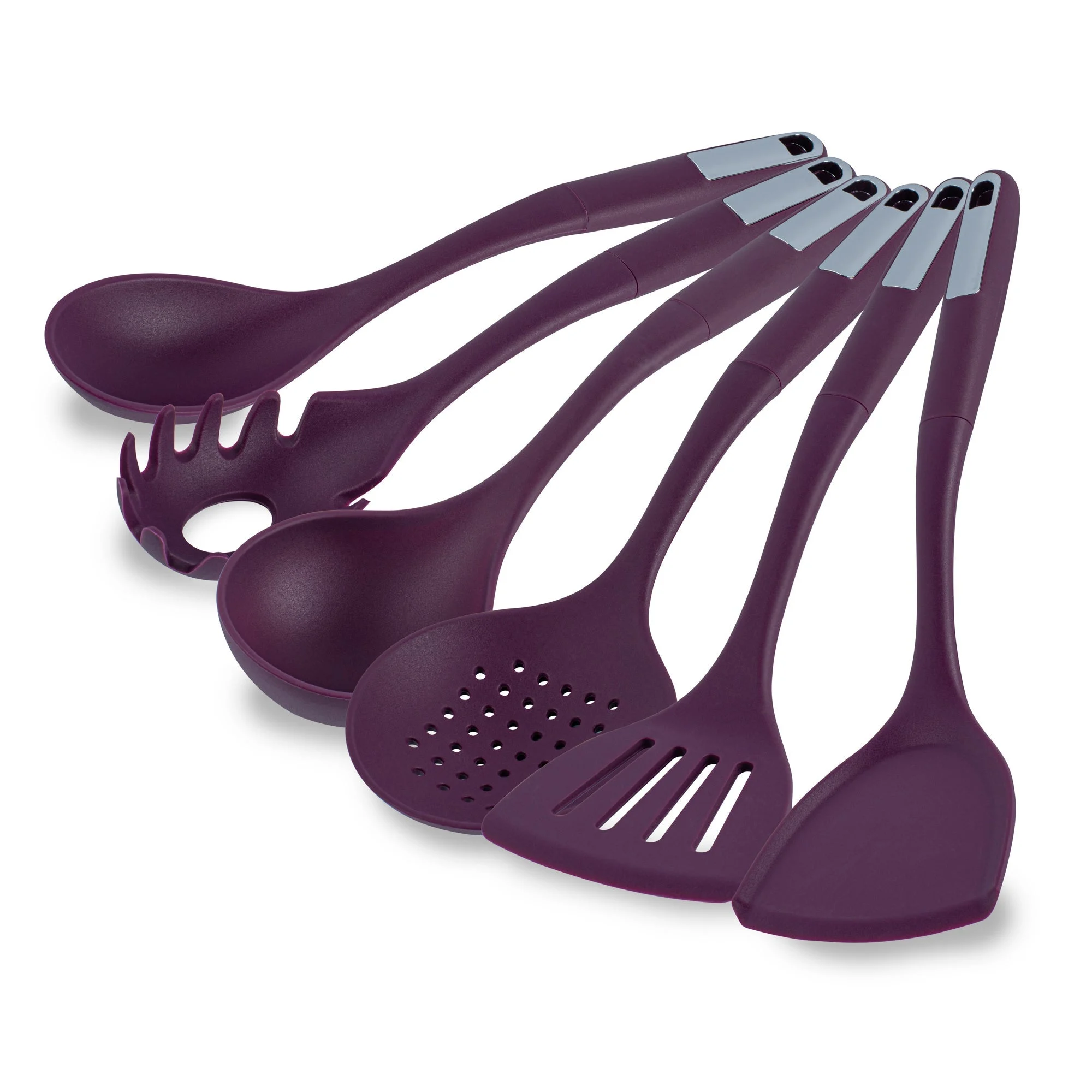 Utensil Set, Cooking, Met Lux 6-Piece, Silicone, Purple,1 - 6 PIECE