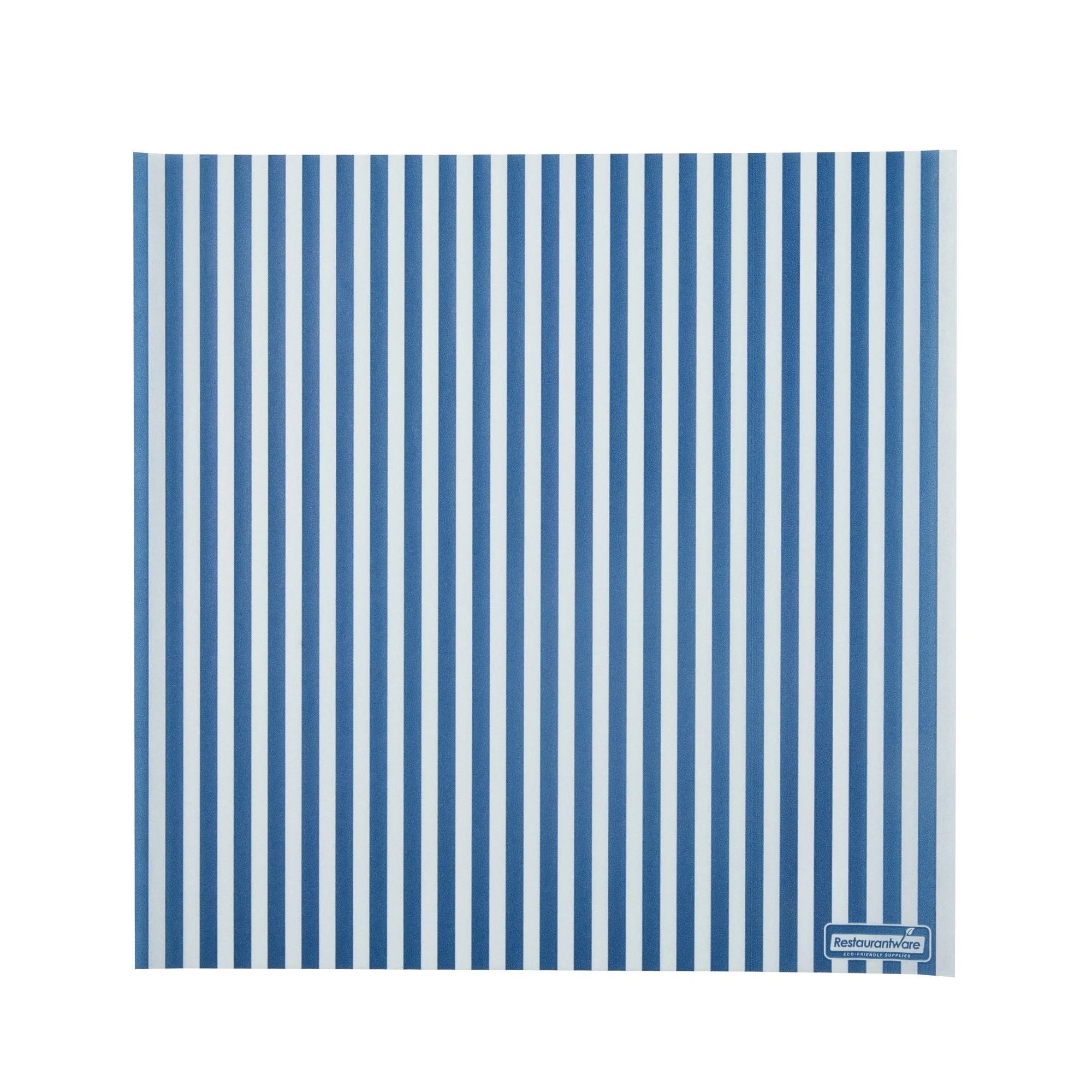 Food Wrap & Basket Liners, RW Base 12 x 12 Inch, Greaseproof Paper, Blue & White Stripe,2000 - 1 EACH