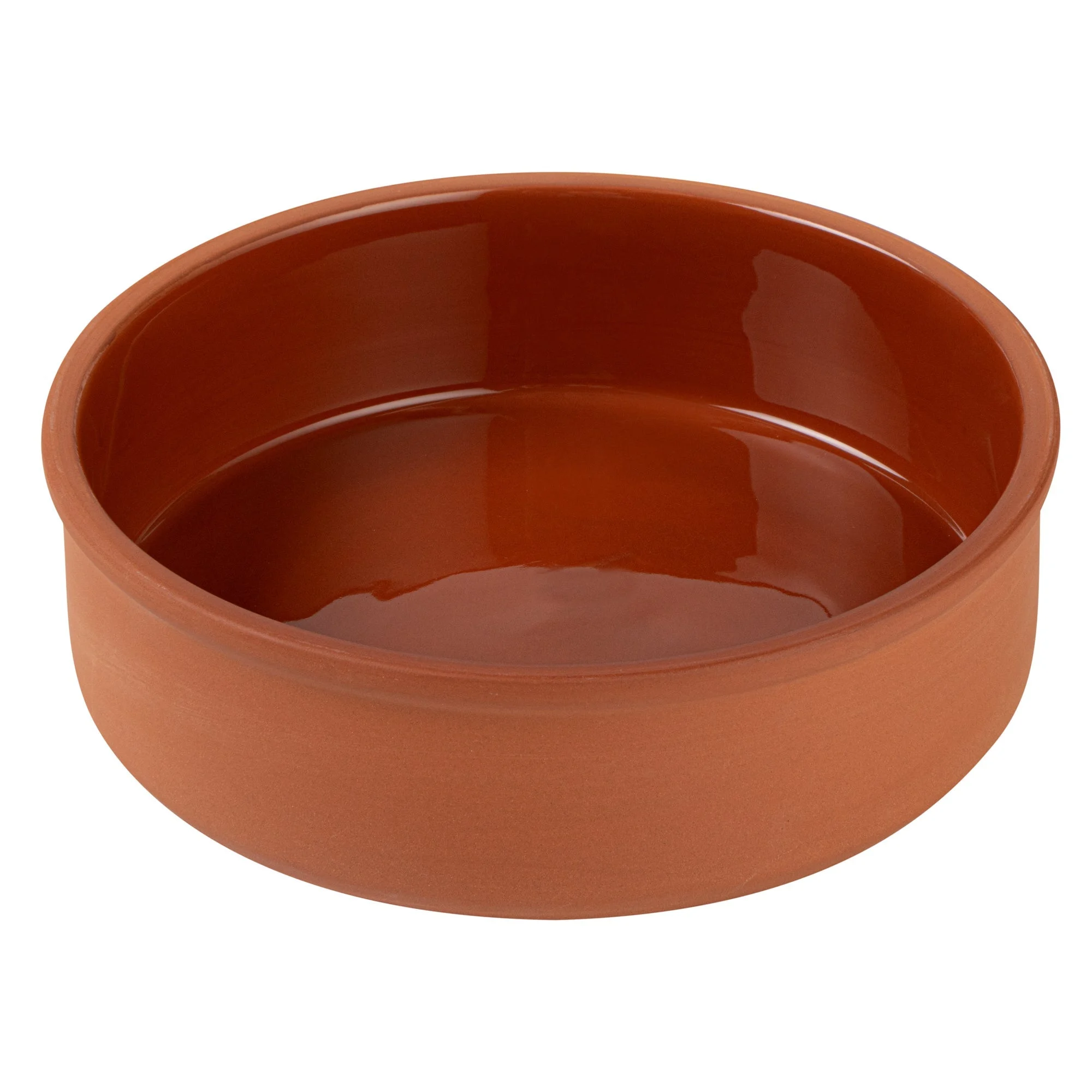 Bowls, Cazuela, Terra Tek 34 Ounce, Terracotta, Brown Glazed Interior, 7.50 x 7.50 x 2.25 Inch, Oven-Safe,2 - 5 COUNT
