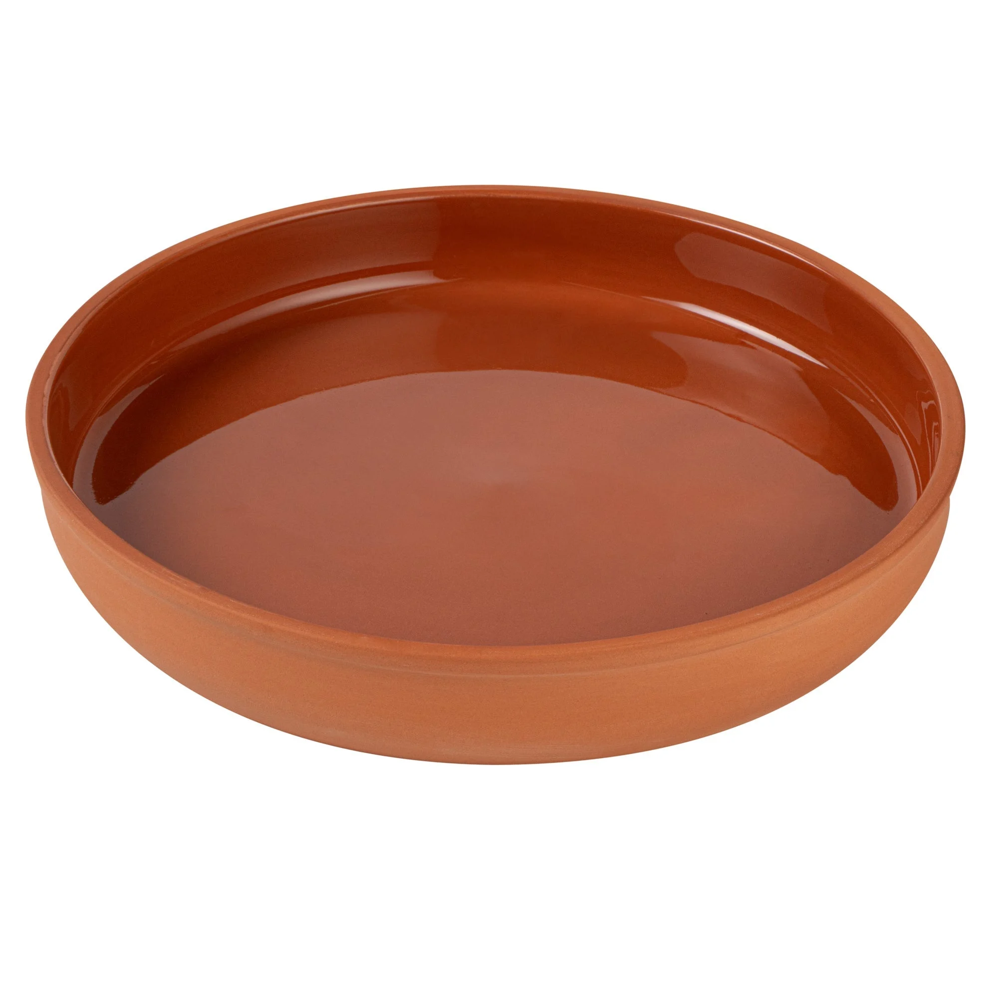 Bowls, Cazuela, Terra Tek 34 Ounce, Terracotta, Brown Glazed Interior, 9.25 x 9.25 x 1.50 Inch, Oven-Safe,2 - 5 COUNT