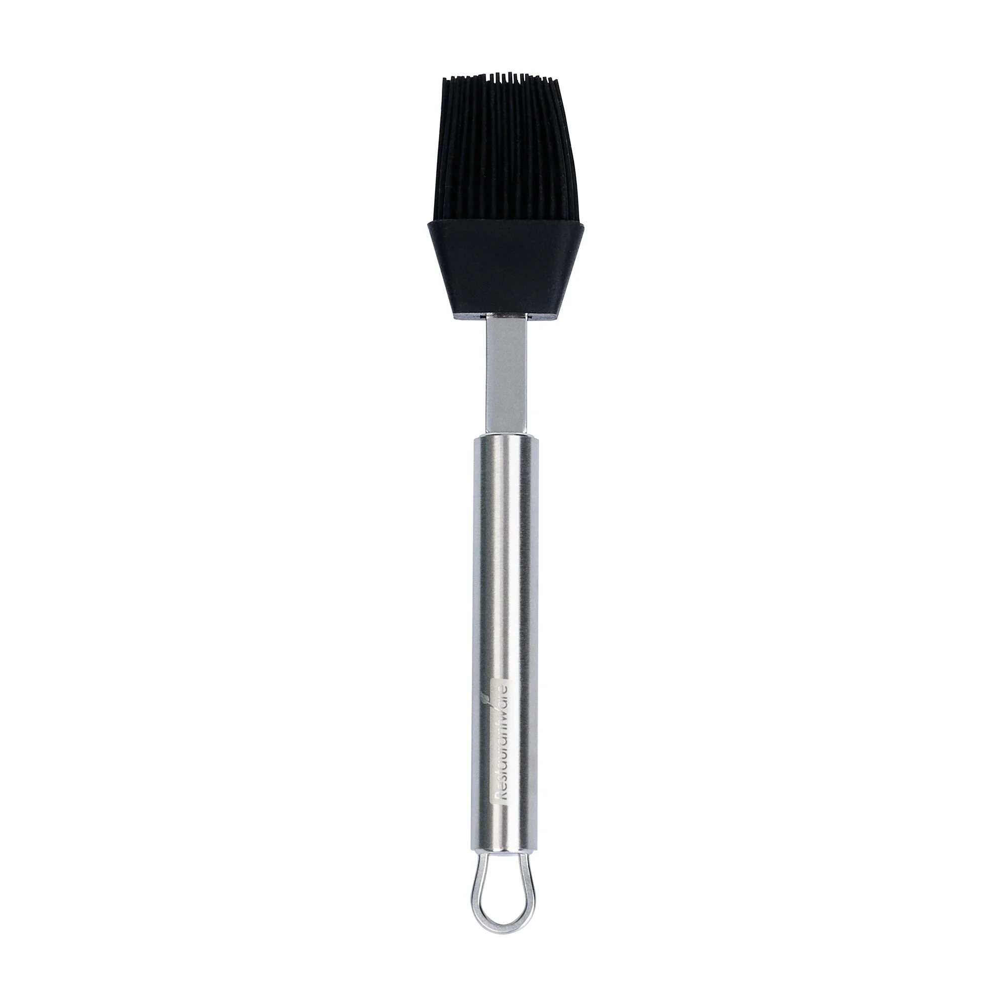 Brush, Pastry & Basting, German Standard, 7.75 Inch, Black, Silicone, Stainless Steel Handle,1 - 1 EACH