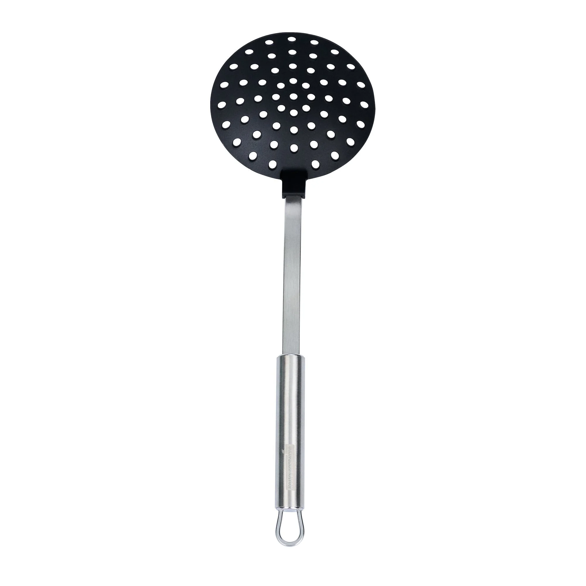 Skimmer, German Standard 12.75 x 4.25 Inch, High-Heat, Nylon, Black, Stainless Steel Handle,1 - 1 EACH