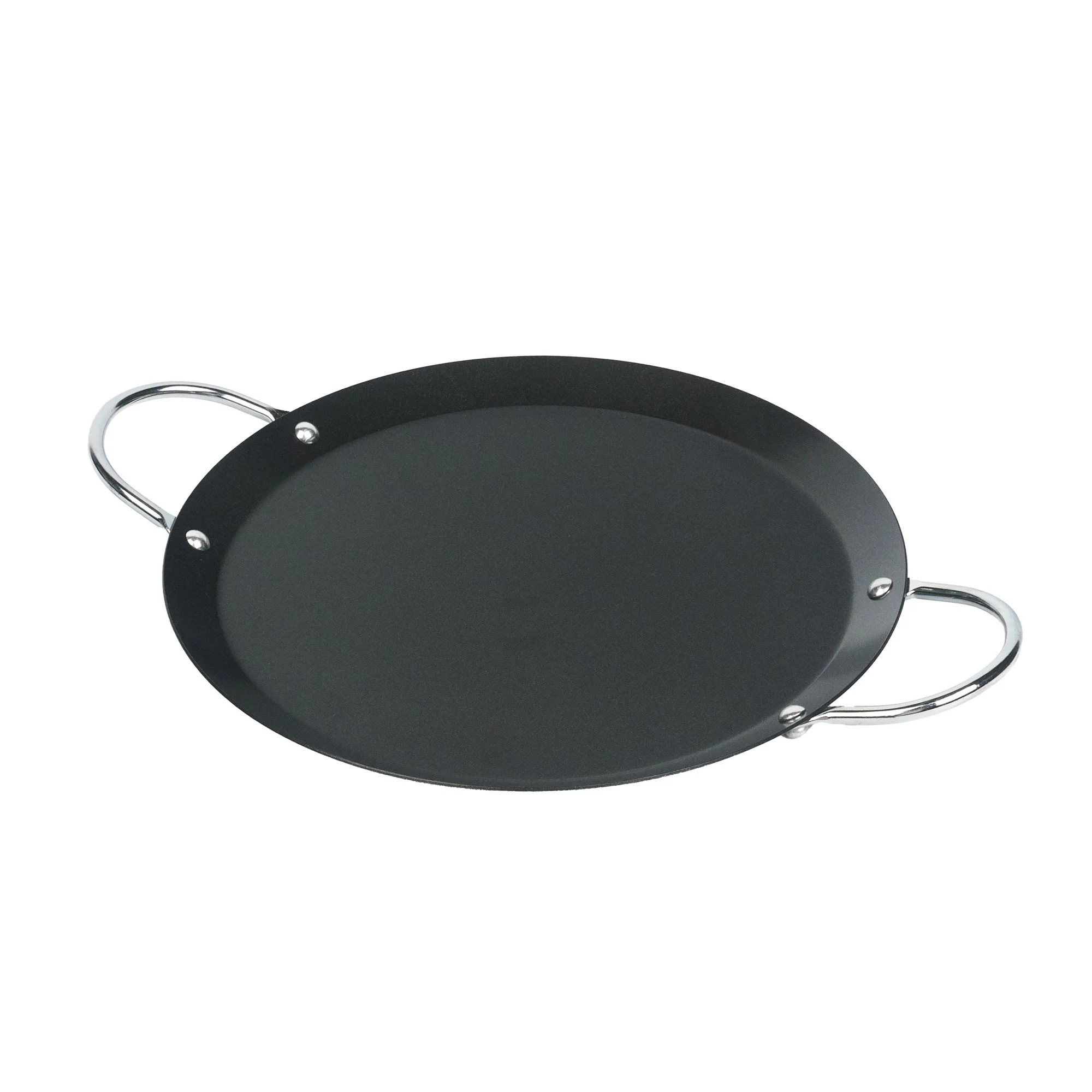 Griddles, Met Lux 9 Inch, Non-Stick, Chrome Handles, Carbon Steel, Round,10 - 1 EACH