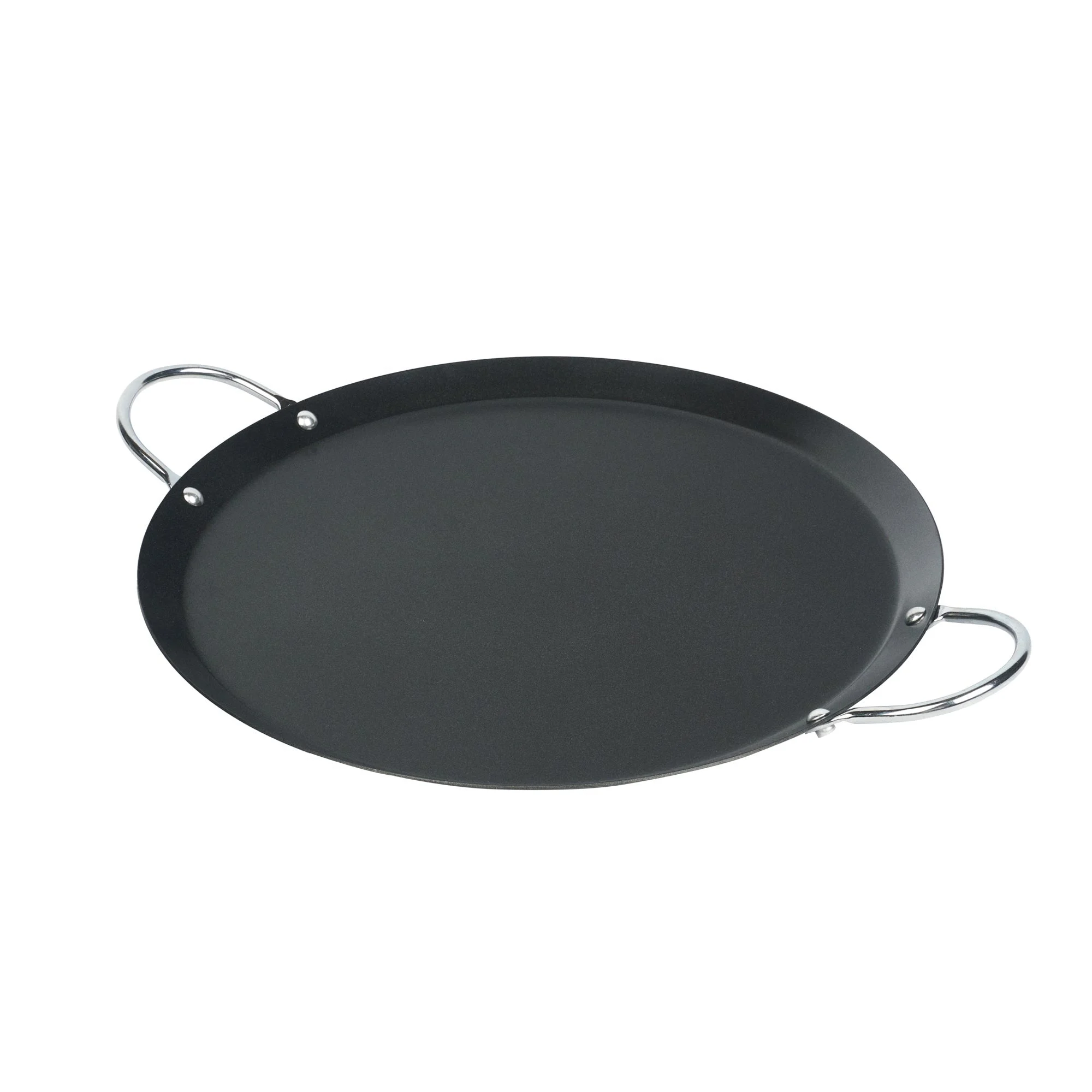 Griddles, Met Lux 11 Inch, Non-Stick, Chrome Handles, Carbon Steel, Round,10 - 1 EACH