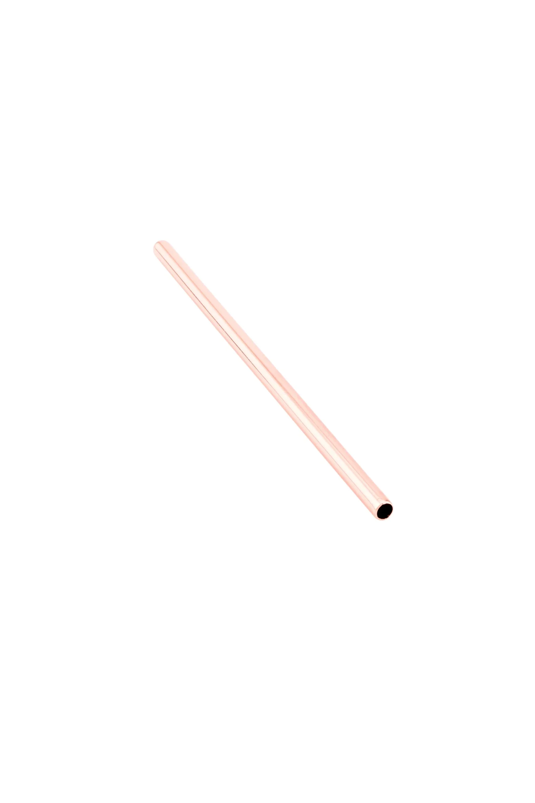 Straws, 5 Inch, Copper Plated Stainless Steel, 5 Linear Inch,1 - 2 COUNT