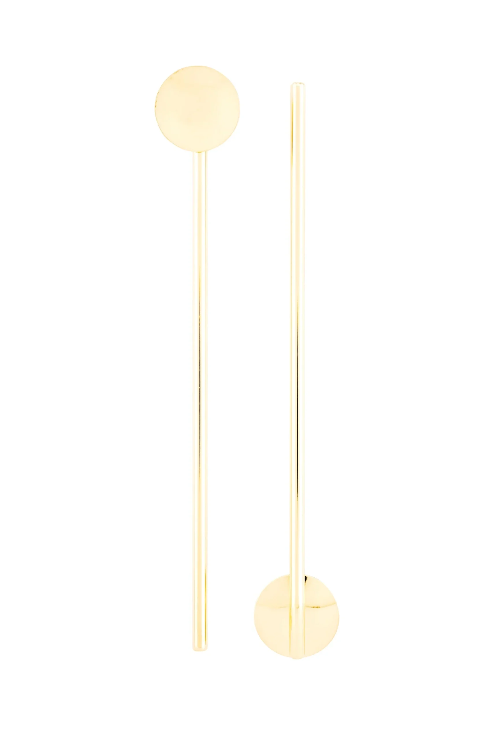 Spoon Straws, Julep, 7.5 Inch, Gold Plated Stainless Steel, 7.5 Linear Inch,1 - 2 COUNT