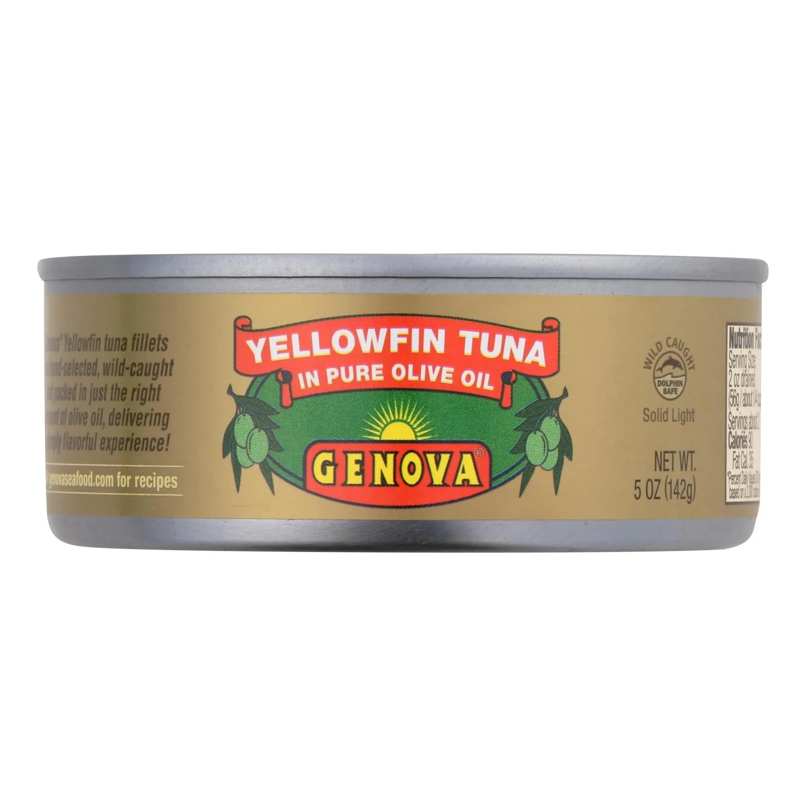 Tuna, Yellowfin, in Olive Oil, Ready-to-Use, Shelf-Stable,12 - 5 OUNCE