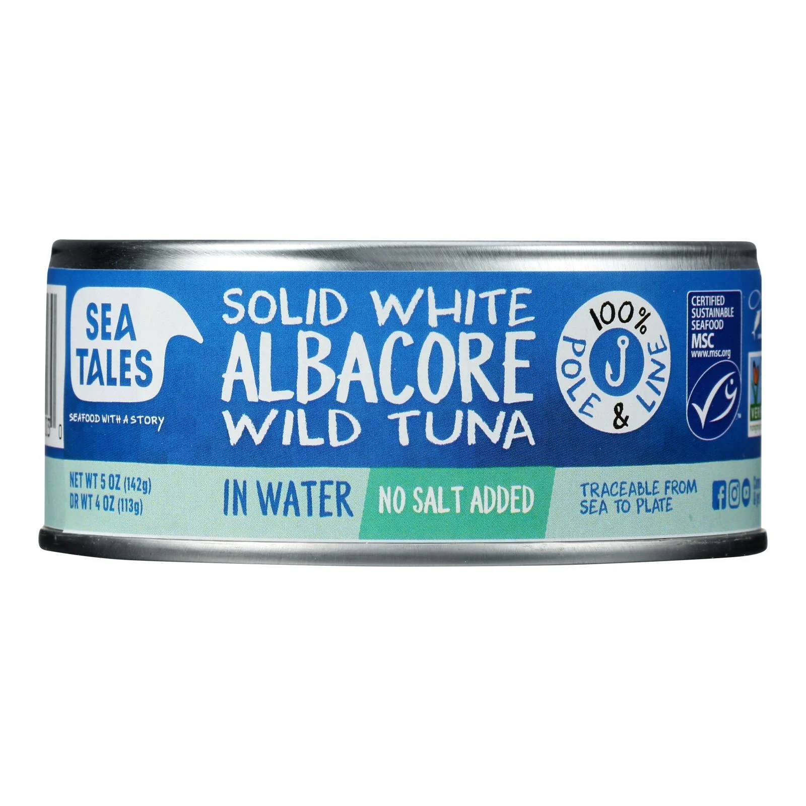 Tuna, Albacore, in Water, Ready-to-Use, Shelf-Stable,12 - 5 OUNCE