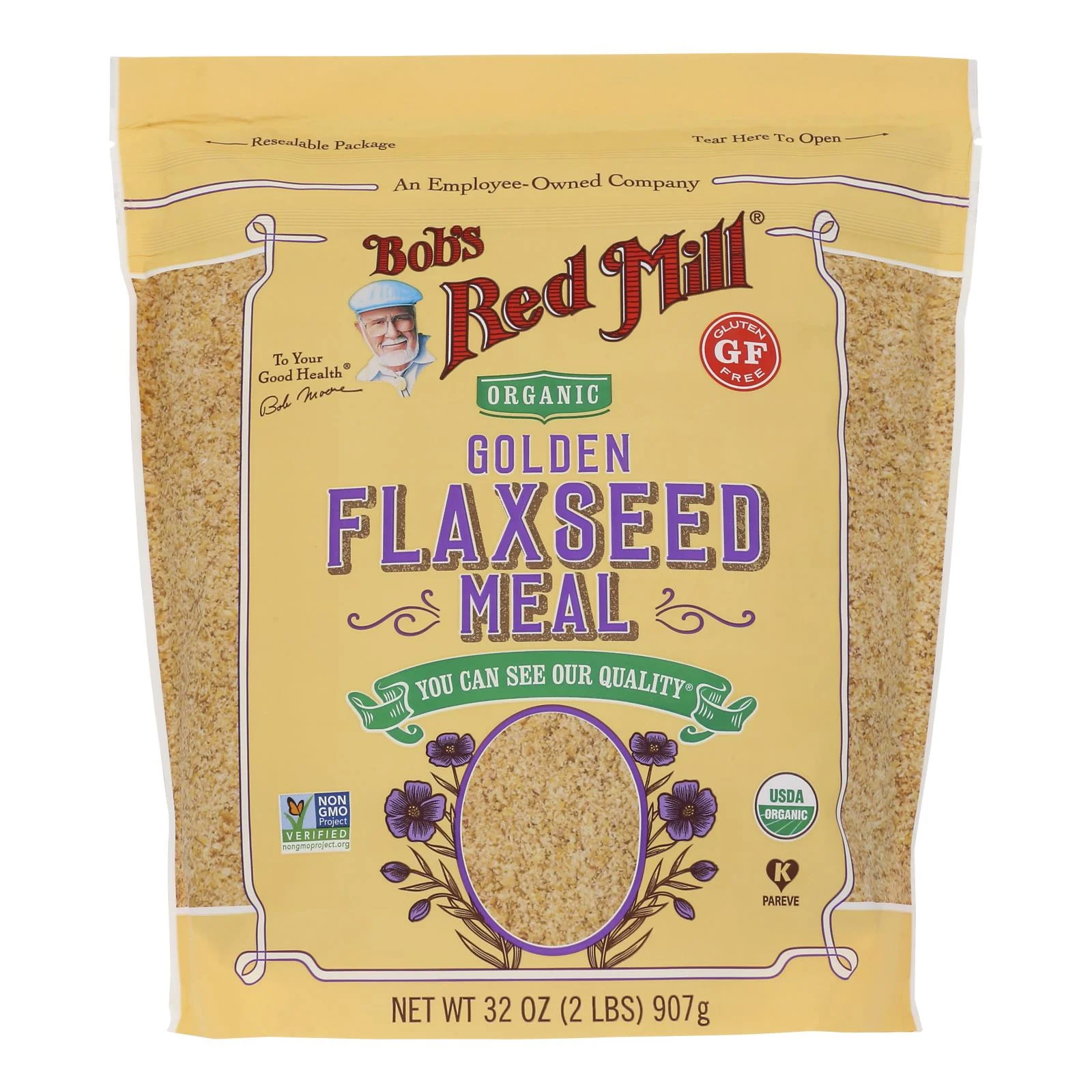 Flaxseed Meal, Golden,4 - 32 OUNCE