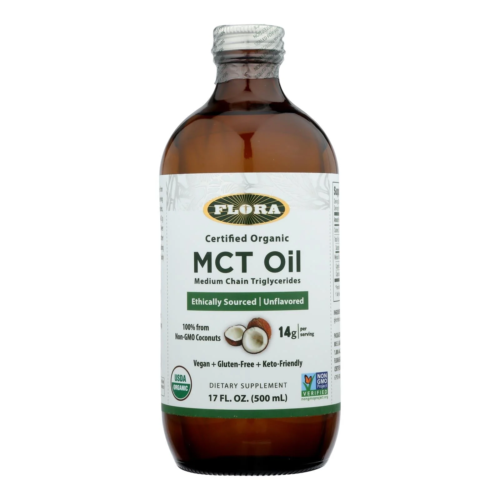 Supplement, Oil, MCT, Liquid, Unflavored,1 - 17 FLUID