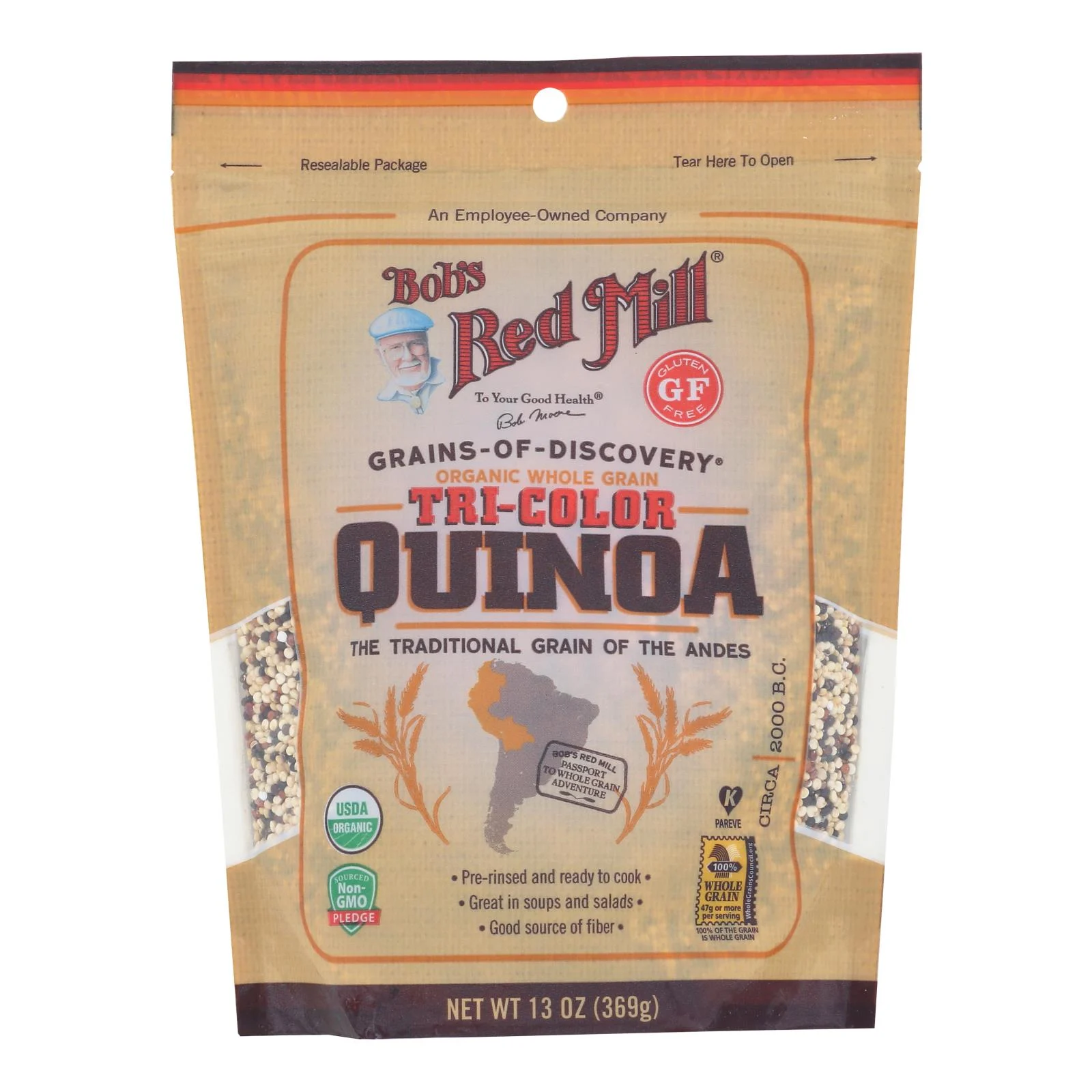 Quinoa, Tri-Color, Resealable Package,5 - 13 OUNCE