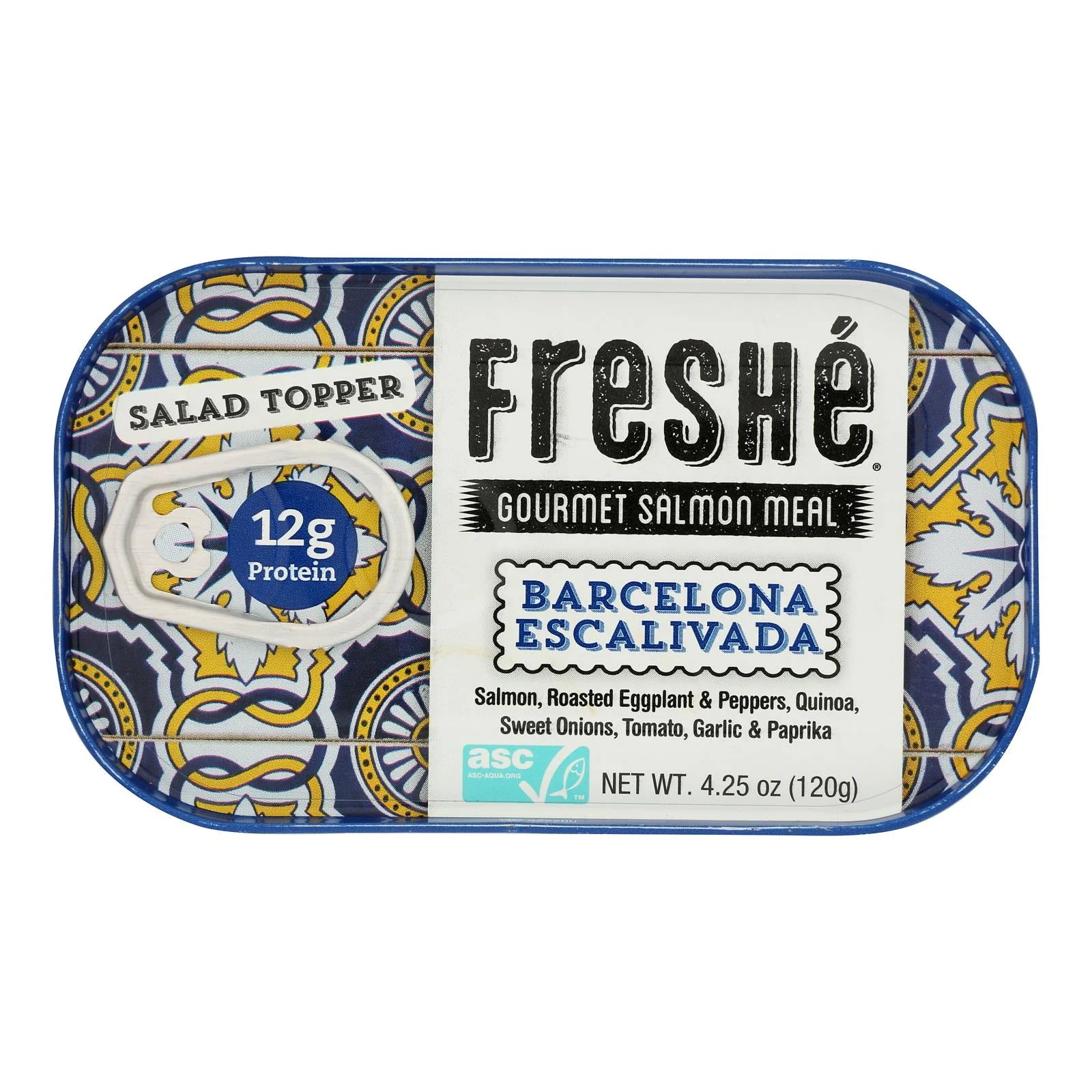 Entree, Salmon, Barcelona Escalivada, includes Roasted Vegetables/Quinoa/Sp,10 - 4.25 OUNCE