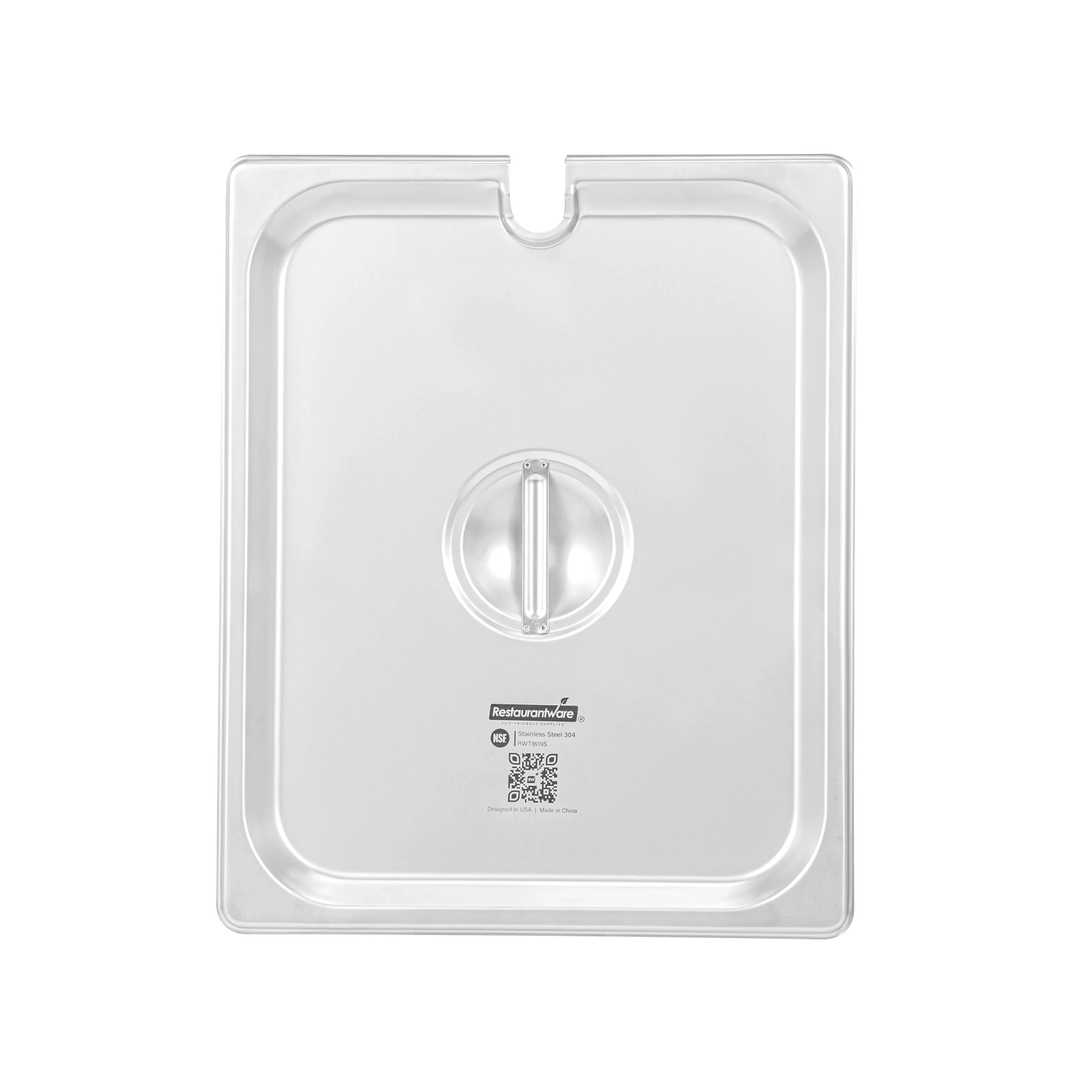 Lids, Steam Table, Kitchen Tek, Half-Size, Stainless Steel,12 - 1 EACH