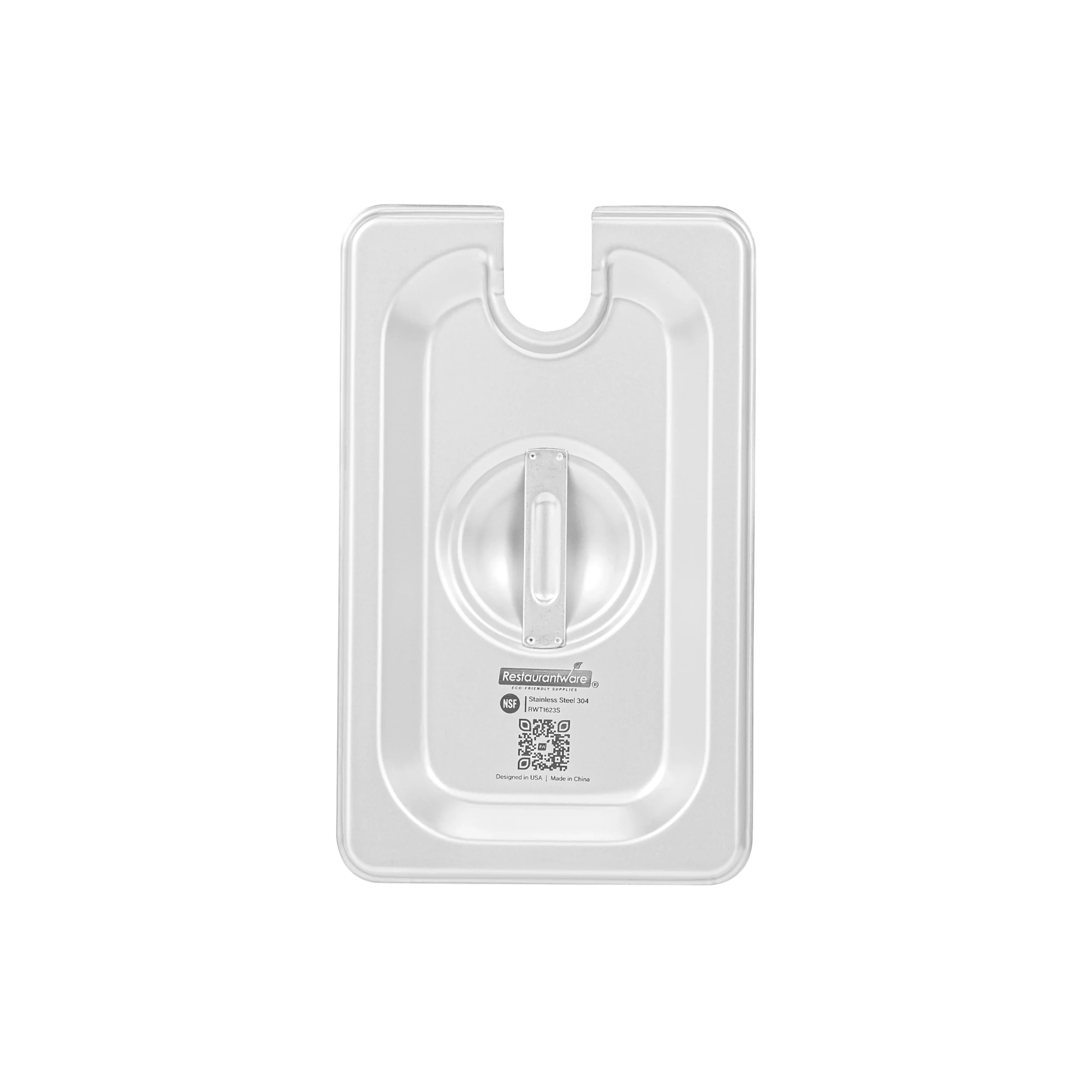 Lid, Steam Table, Kitchen Tek, Ninth-Size, Stainless Steel, Slotted,12 - 1 EACH
