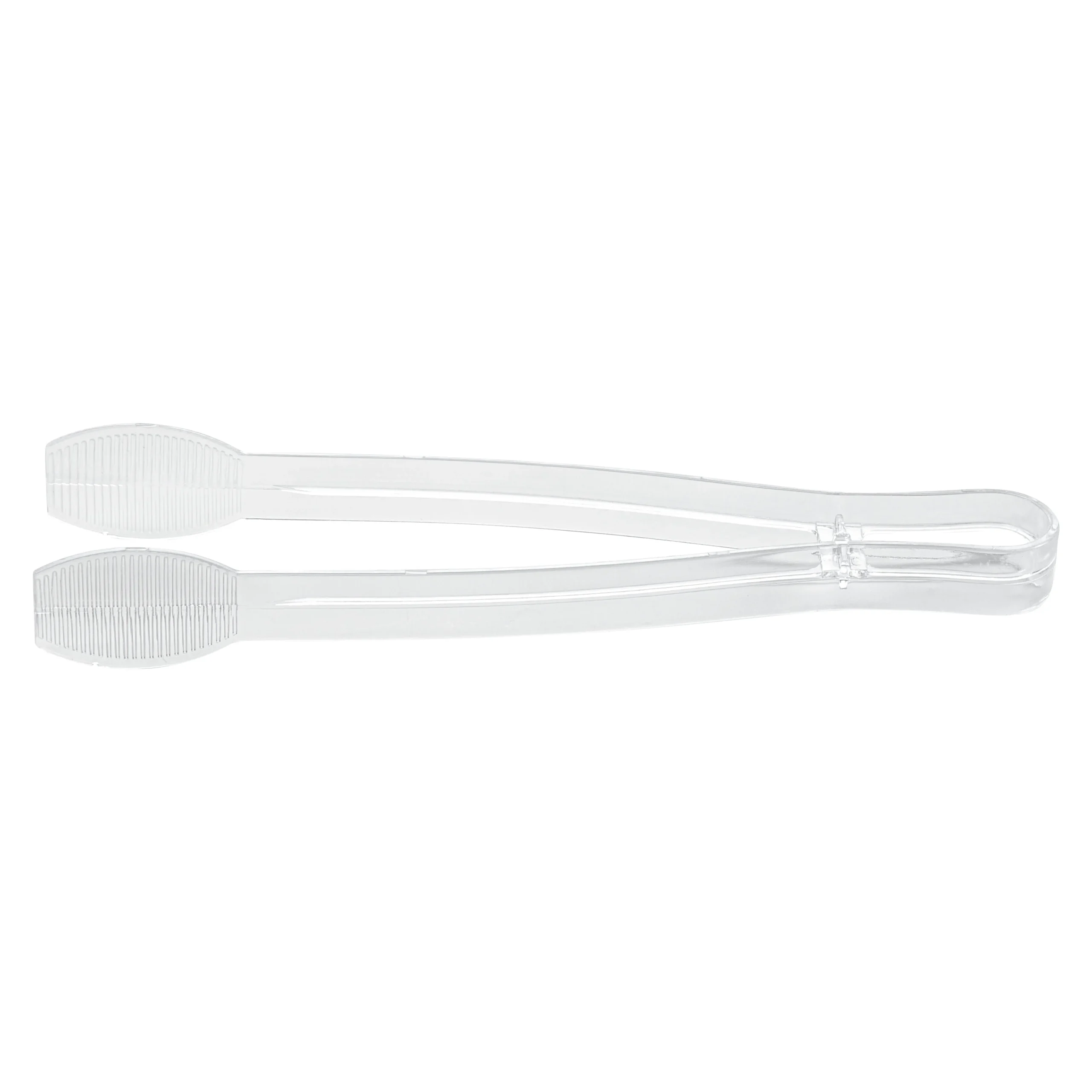 Tongs, Ridged, Cater Tek, 9 Inch, Plastic, Clear,10 - 10 COUNT