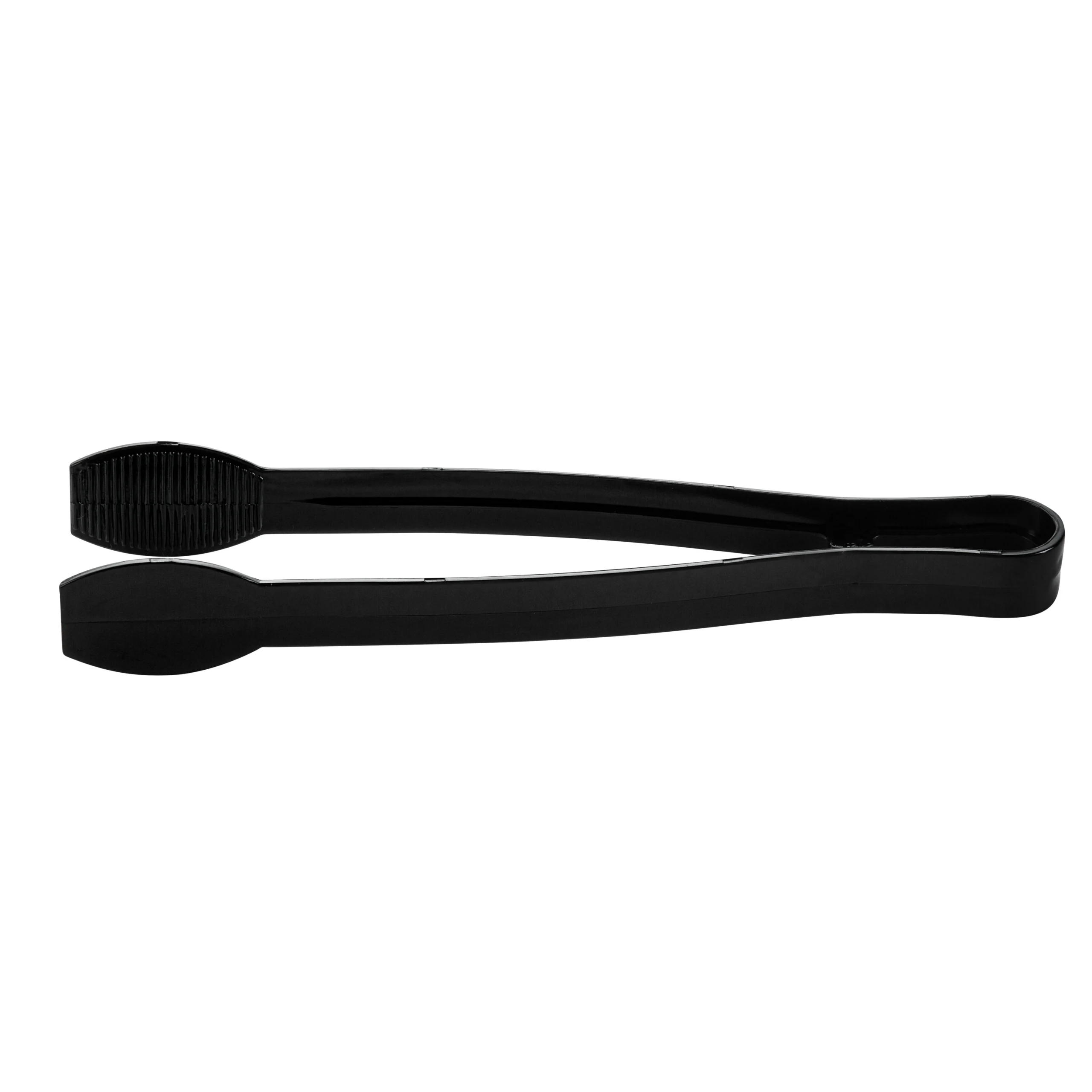 Tongs, Ridged, Cater Tek, 9 Inch, Plastic, Black,10 - 10 COUNT