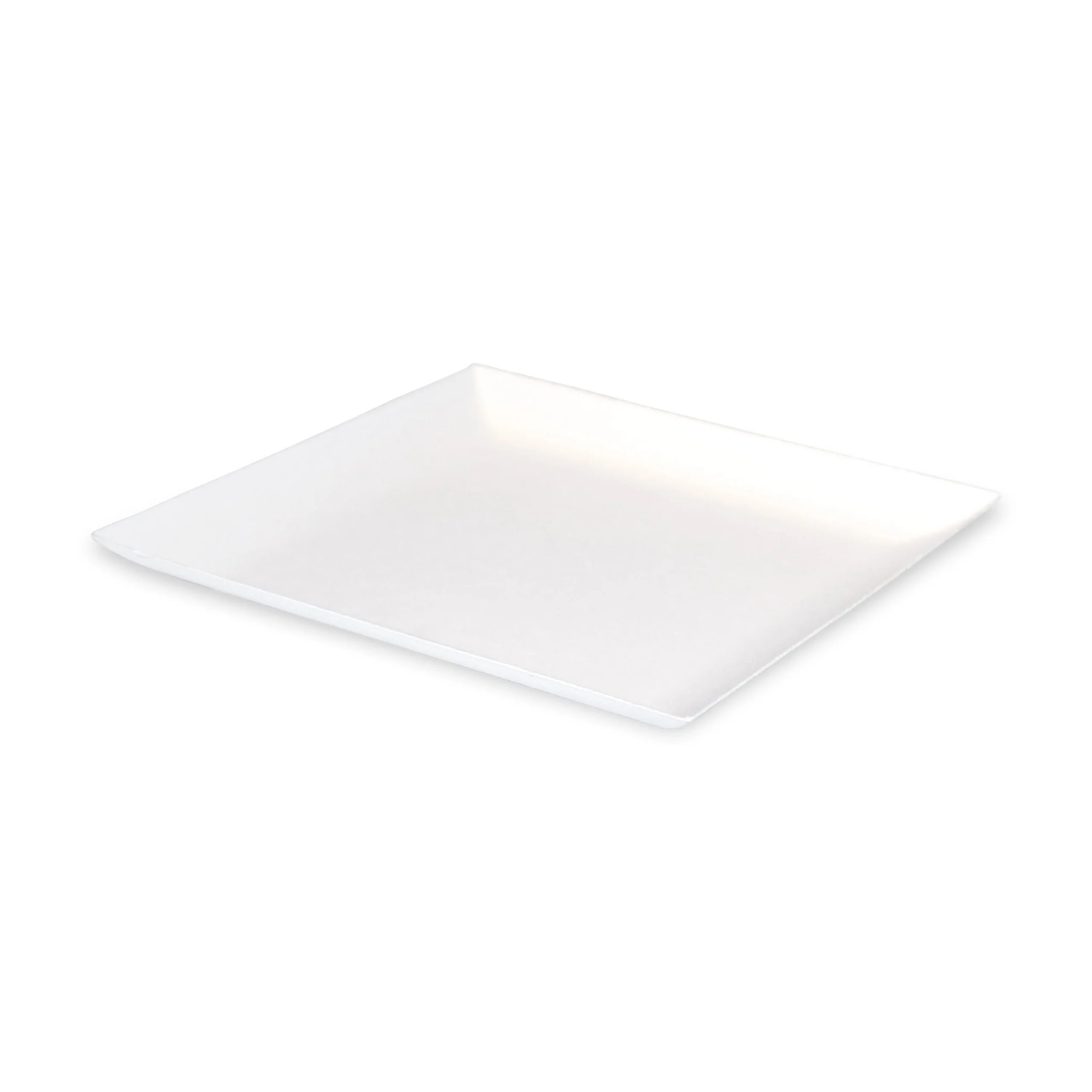 Plates, Bio N Chic 6.30 x 6.30 x 0.55 Inch, Sugarcane, White,100 - 1 EACH