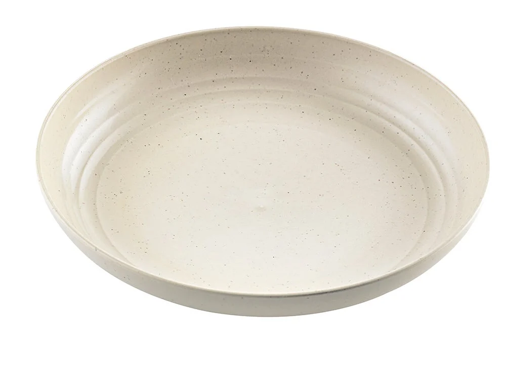 Plates, Huskly 7.8 Inch, Beige, Husk Composite, Reusable,8 - 12 COUNT