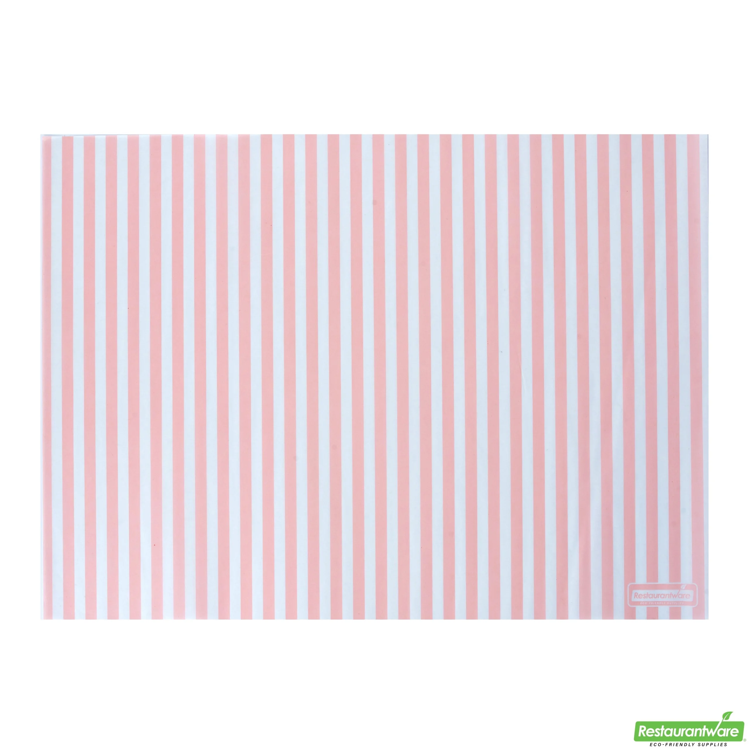 Food Wrap & Basket Liners, RW Base 15 x 11 Inch, Greaseproof Paper, Pink & White Stripe,200 - 1 EACH