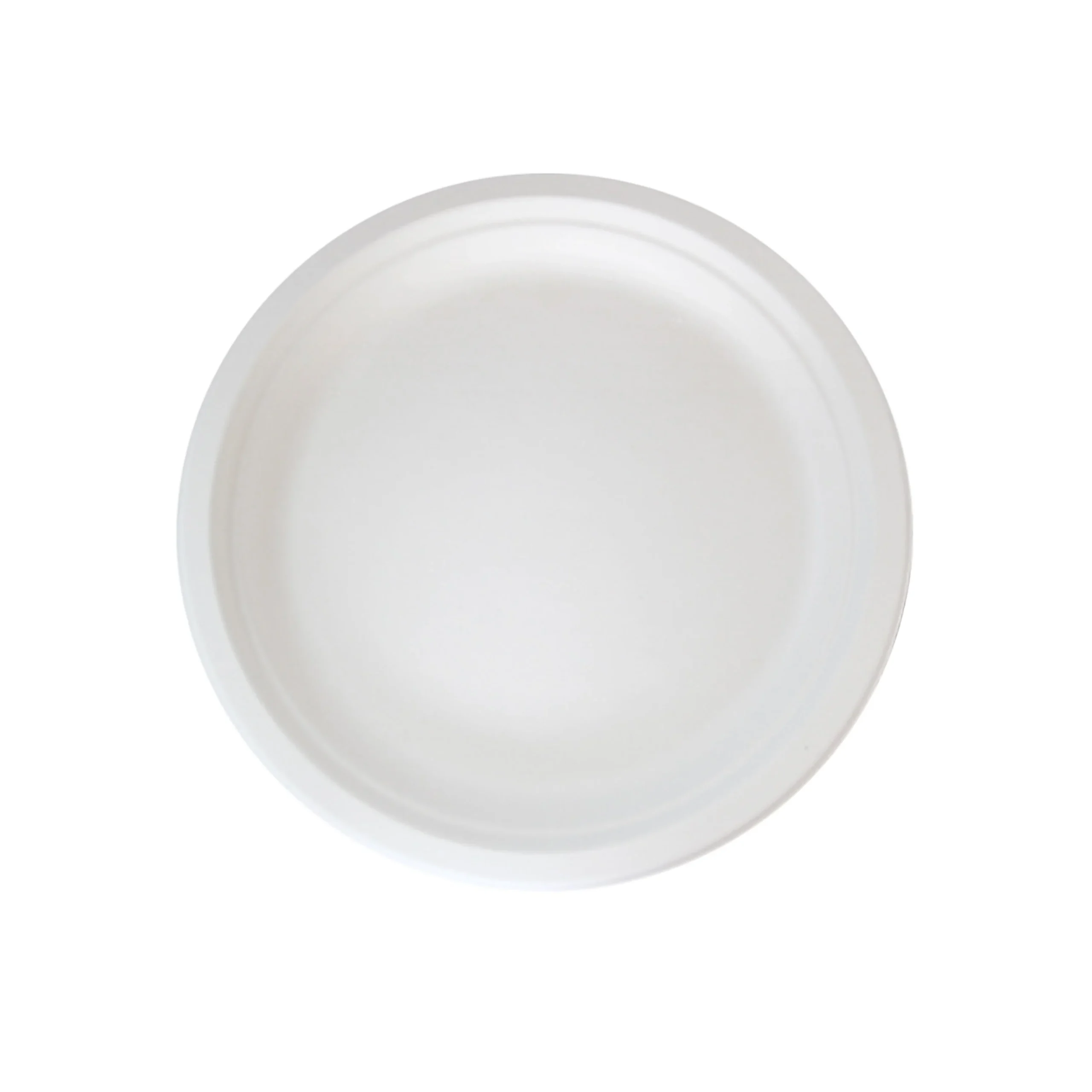 Plates, Sugarcane, White, Round,8 - 50 COUNT