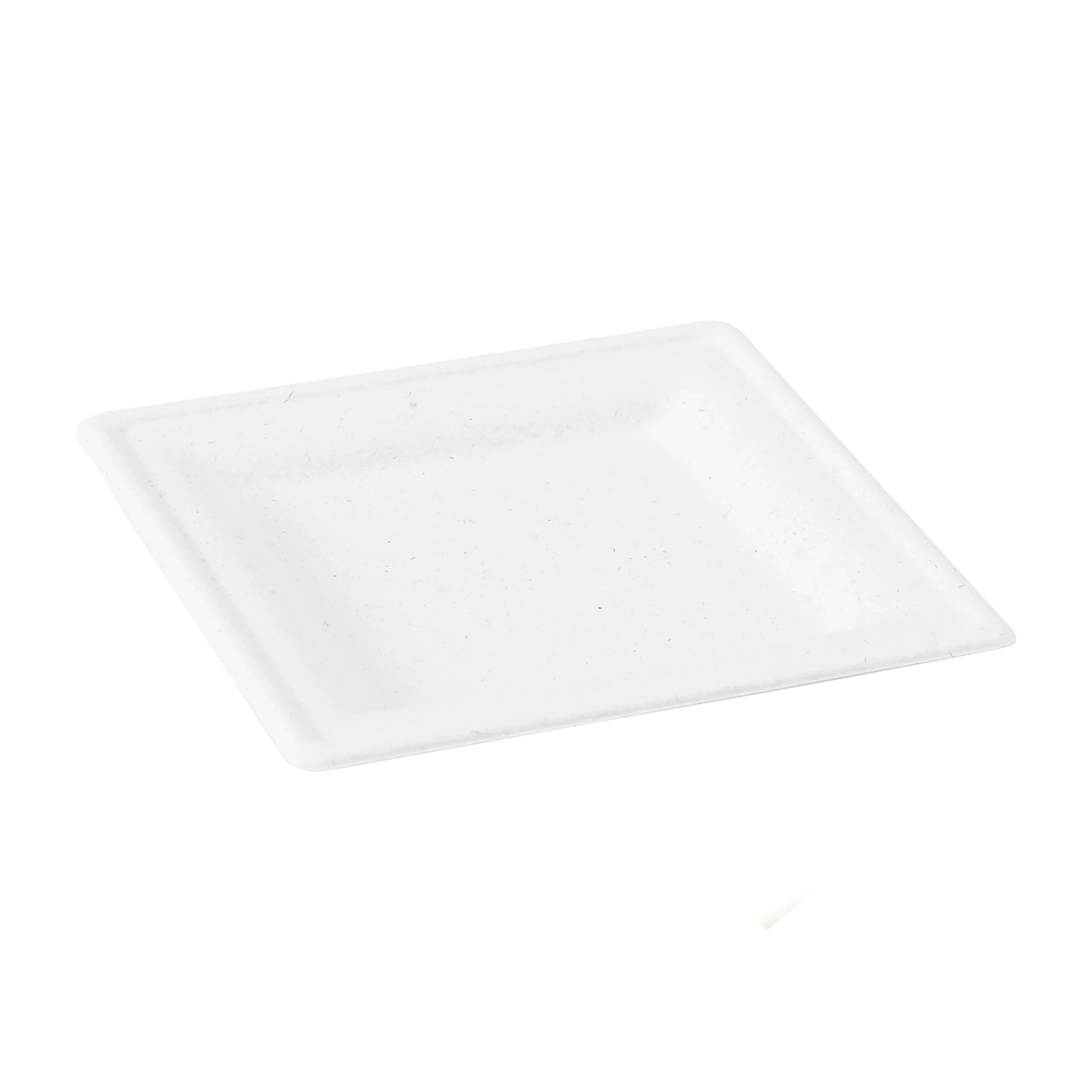 Plates, 7.8 x 7.8 Inch, Sugarcane, White, Square,4 - 50 COUNT