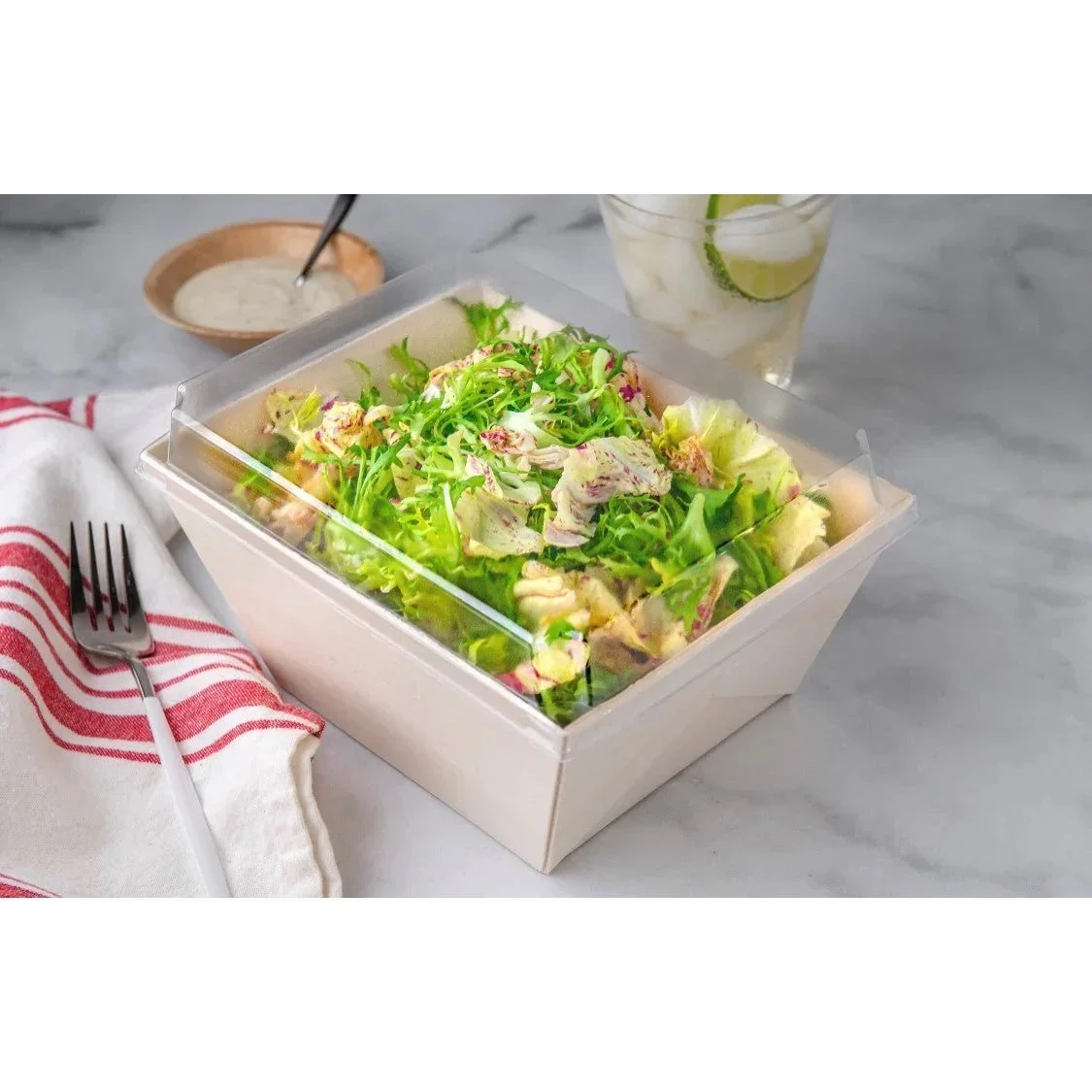 Trays, 6 x 8 x 3 Inch, Wood, Balsa, includes Clear Lid,2 - 50 COUNT