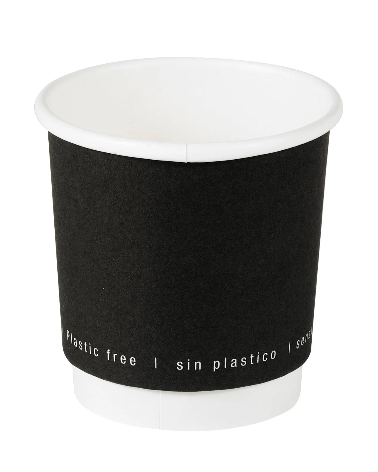 Cups, 4 Ounce, Paper, Black, Double-Wall,40 - 50 COUNT