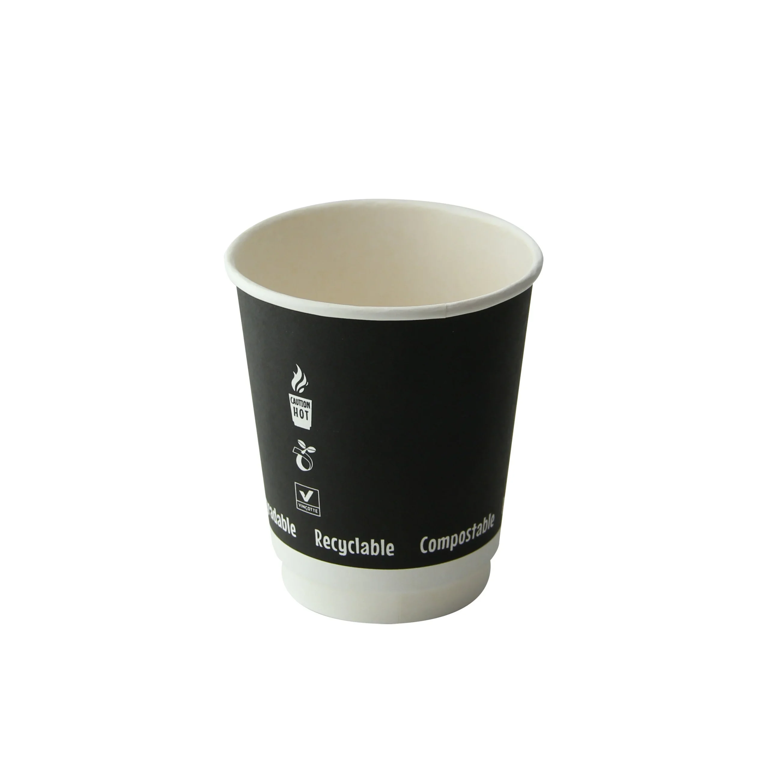 Cups, 8 Ounce, Paper, Black, Double-Wall,20 - 50 COUNT