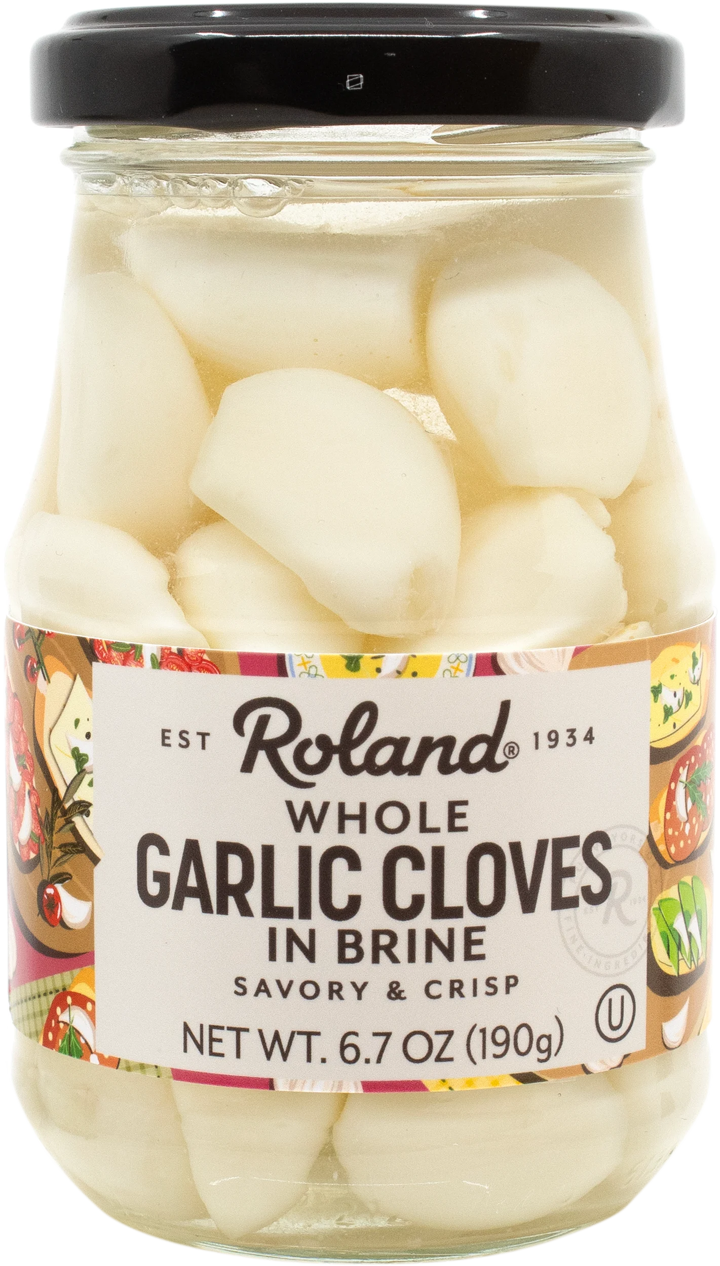Garlic, Whole Clove, in Brine,6 - 7.16 FLUID