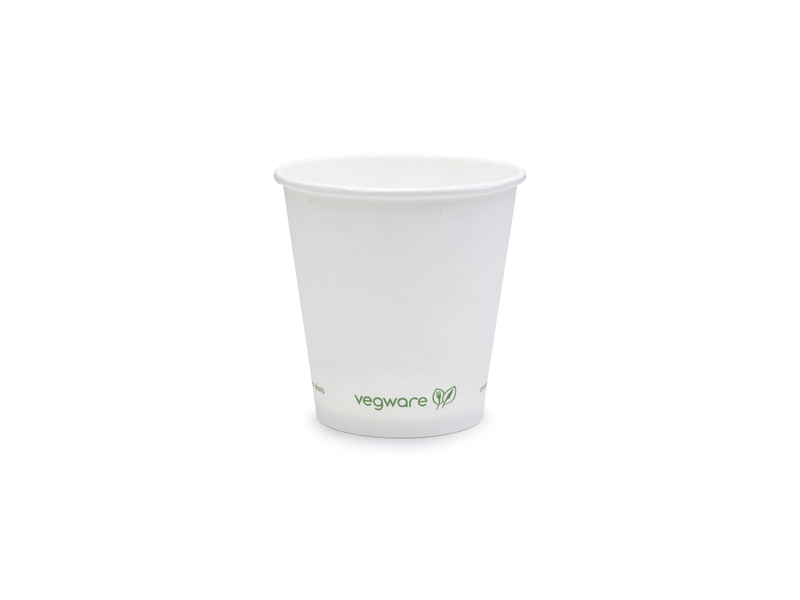 Cups, Hot, 6 Ounce, Paper, White with Green Decor, PLA-Lined,20 - 50 COUNT