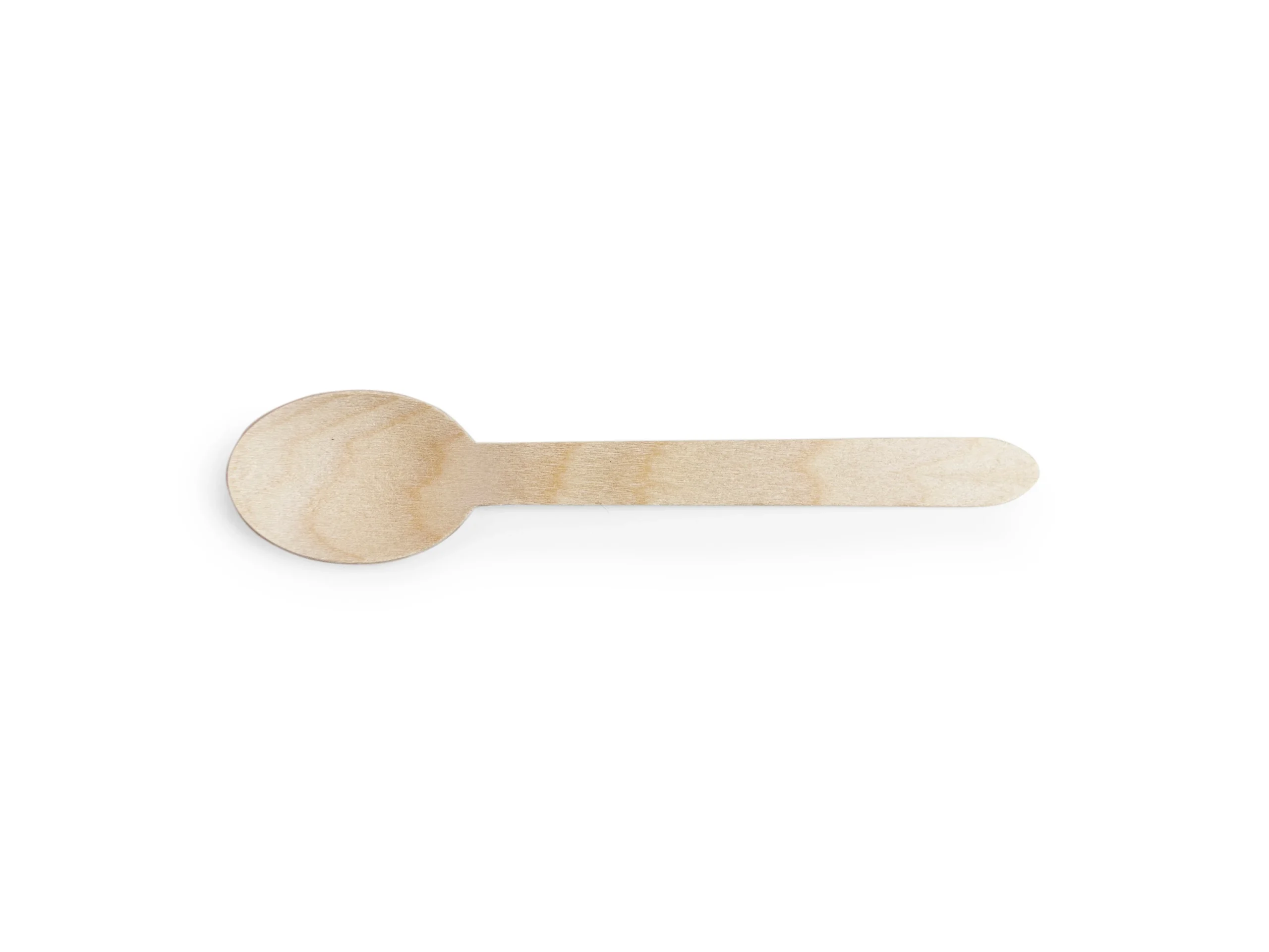 Spoons, Wood, Natural, 6 Inch, Birch, Compostable,10 - 100 COUNT