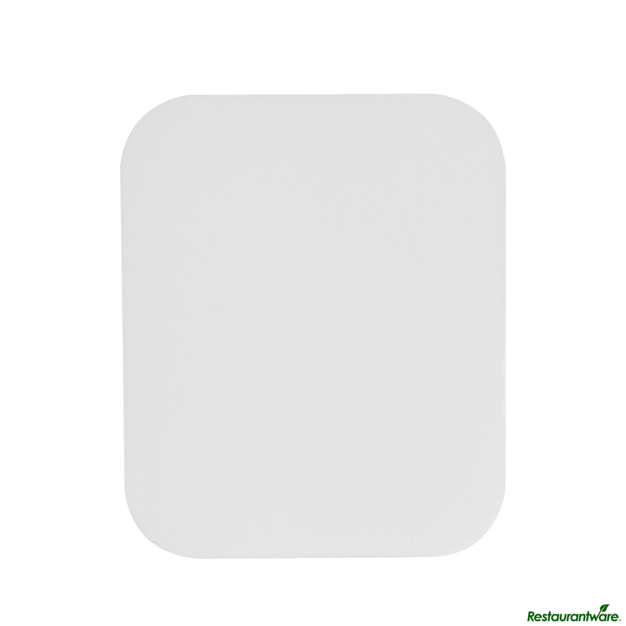 Lids, Foil Lux, Foil-Laminated Paper, White, Oblong, for 1 Pound Containers,100 - 1 EACH