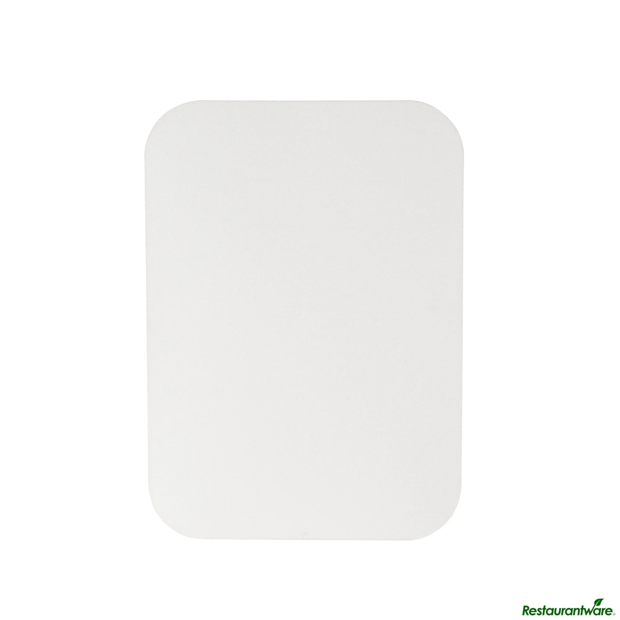 Lids, Foil Lux, Foil-Laminated Paper, White, Oblong, for 1.50 Pound Containers,100 - 1 EACH