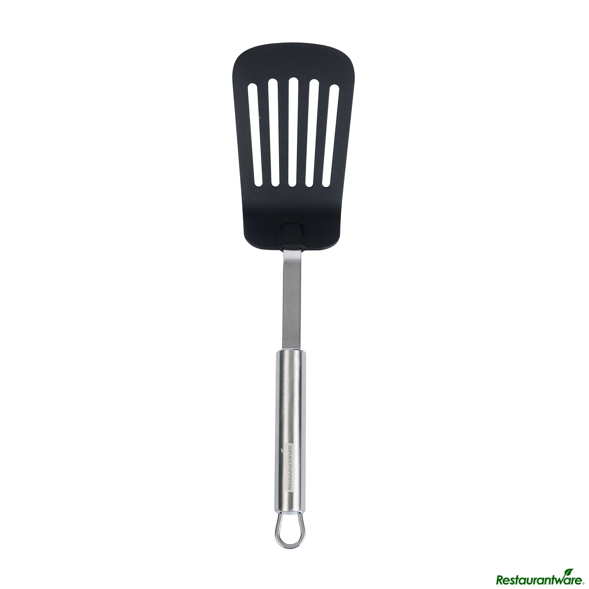 Turners, Slotted, German Standard, 12.5 Inch, Nylon, Black, High-Heat, Stainless Steel,6 - 6 COUNT