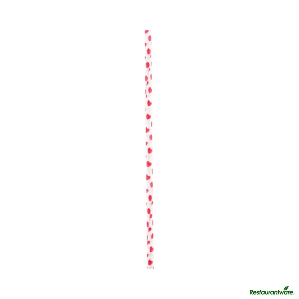 Cake Pop & Lollipop Stick, 6 x 0.16 Inch, Paper, Red Heart,25 - 1 EACH