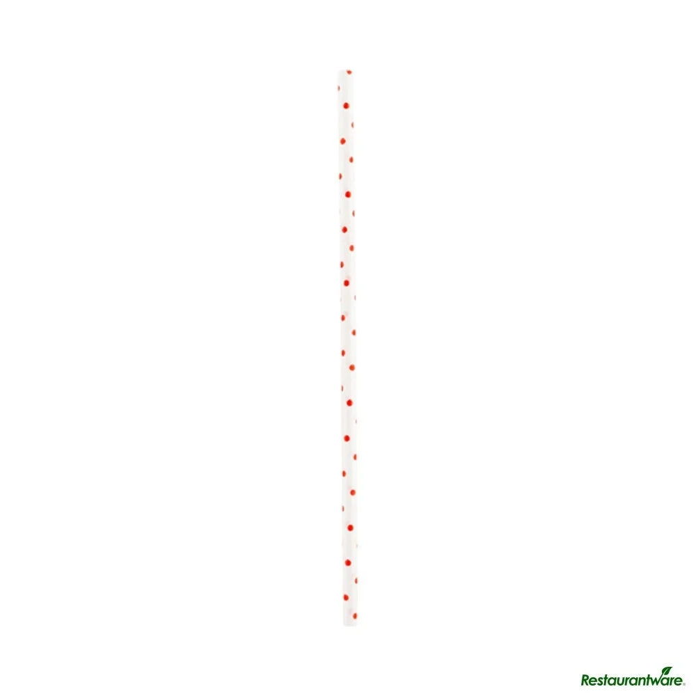 Cake Pop & Lollipop Stick, 6 x 0.16 Inch, Paper, Red Polka Dot,25 - 1 EACH