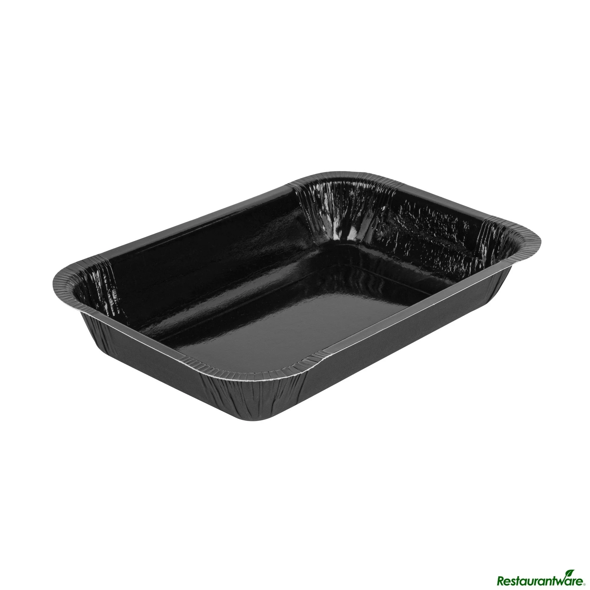 Trays, Baking, Pastry Tek 32 Ounce, Paperboard, Black, Rectangle, 8.25 x 5.5 x 1.5 Inch, Oven-Safe,25 - 1 EACH