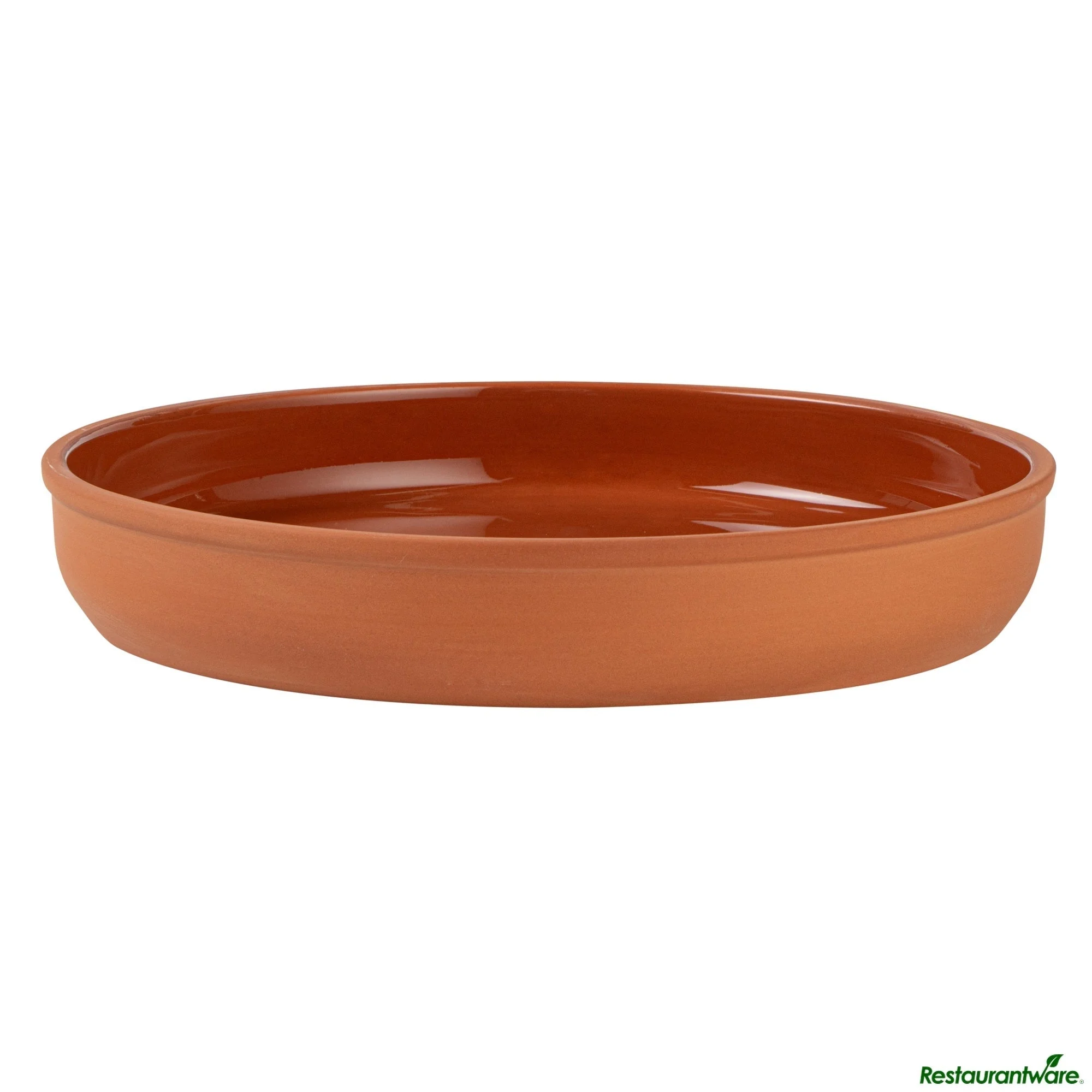 Bowls, Cazuela, Terra Tek 34 Ounce, Terracotta, Brown Glazed Interior, 9.25 x 9.25 x 1.50 Inch, Oven-Safe,2 - 1 EACH