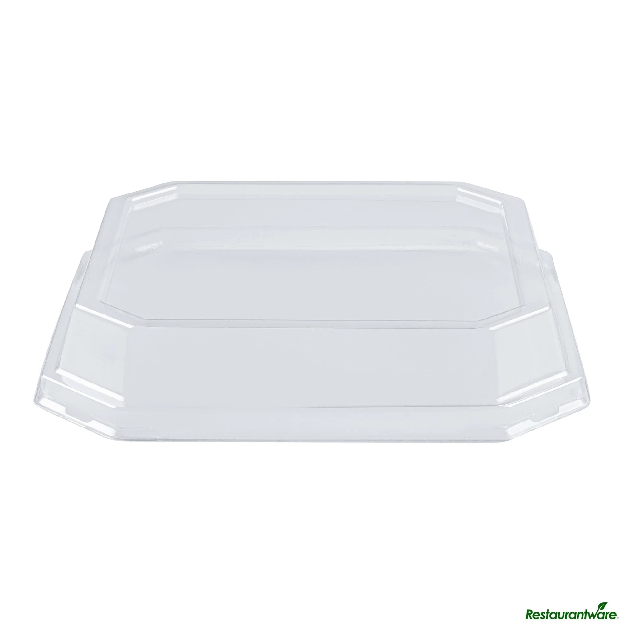 Lids, Dome, Sustain, Plastic, Clear, 7 x 7 x 1.25 Inch, for 34 Ounce Containers, Octagonal, PLA,25 - 1 EACH