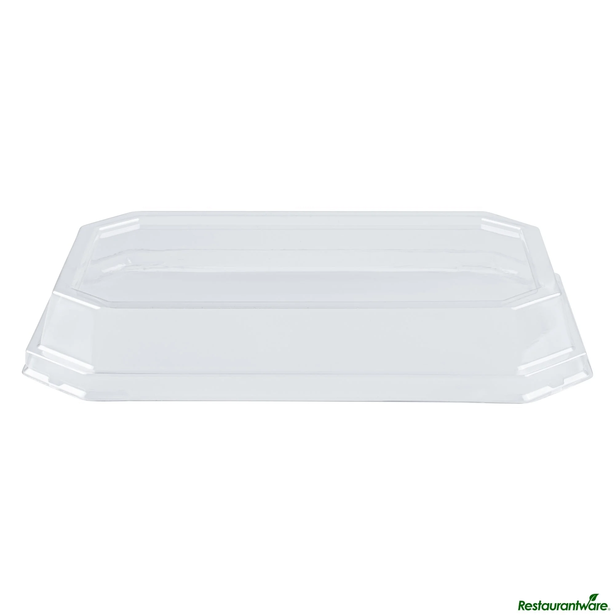 Lids, Dome, Sustain, Plastic, Clear, 9 x 6.25 x 1.25 Inch, for 41 Ounce Containers, Octagonal, PLA,25 - 1 EACH