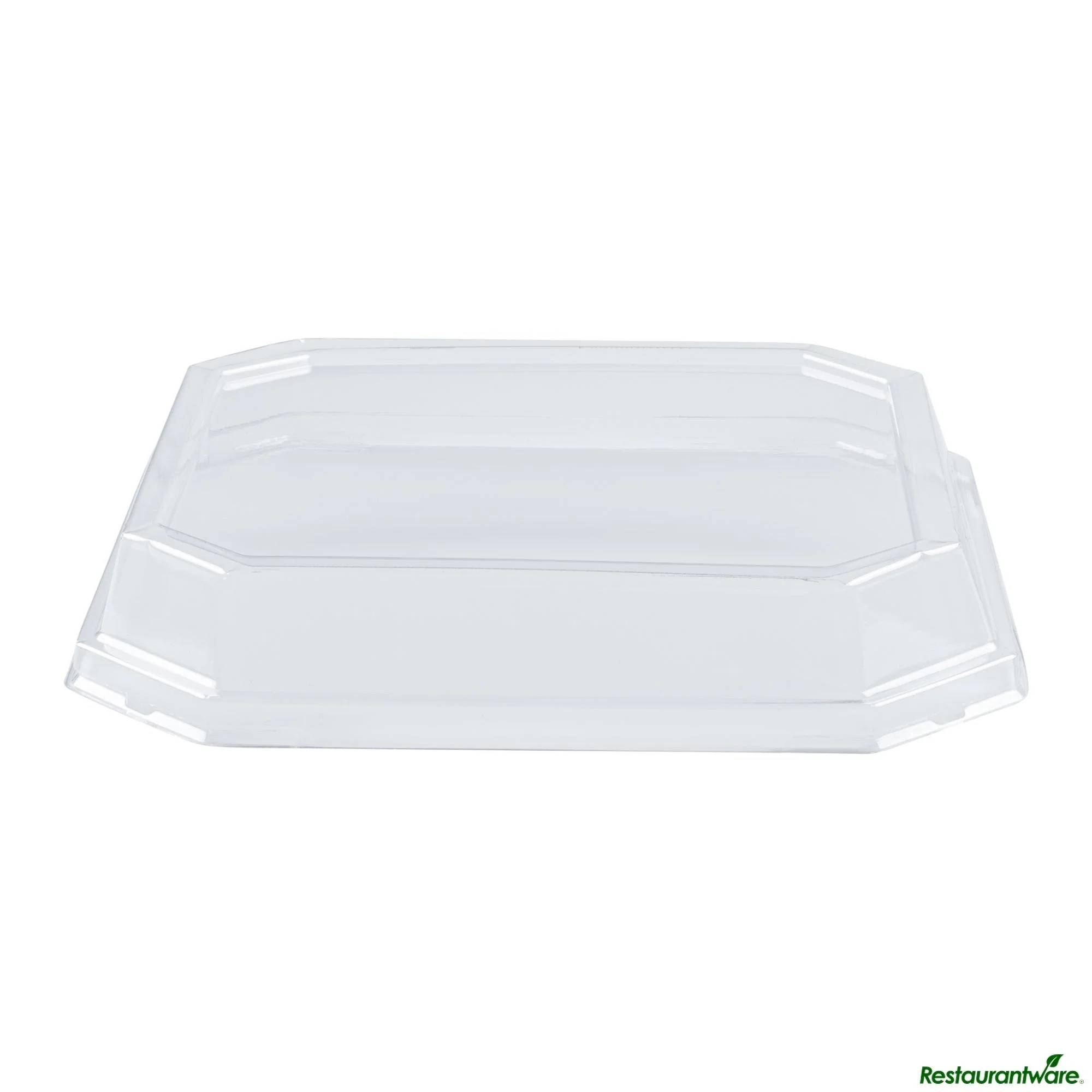 Lids, Dome, Sustain, Plastic, Clear, 7.75 x 7.75 x 1.25 Inch, for 41 Ounce Containers, Octagonal, PLA,25 - 1 EACH