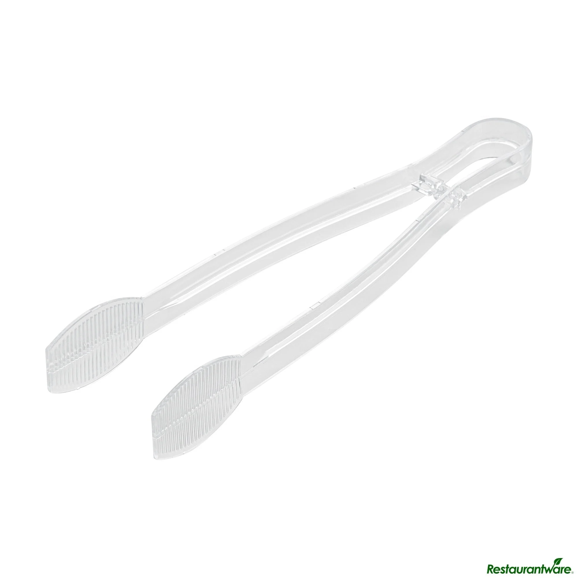 Tongs, Ridged, Cater Tek, 9 Inch, Plastic, Clear,10 - 1 EACH