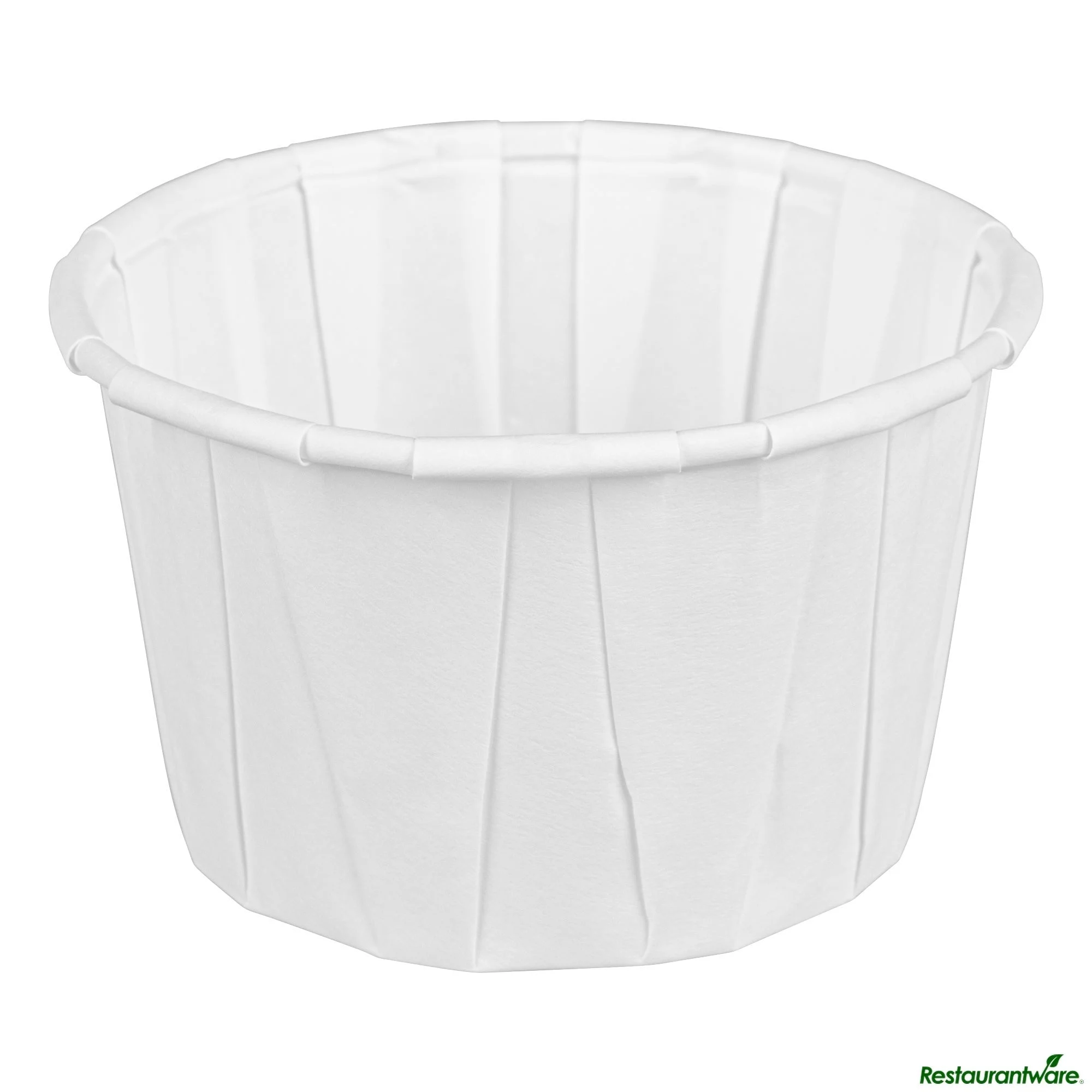 Cups, Souffle Portion, 4 Ounce, Paper, White, Compostable,100 - 1 EACH
