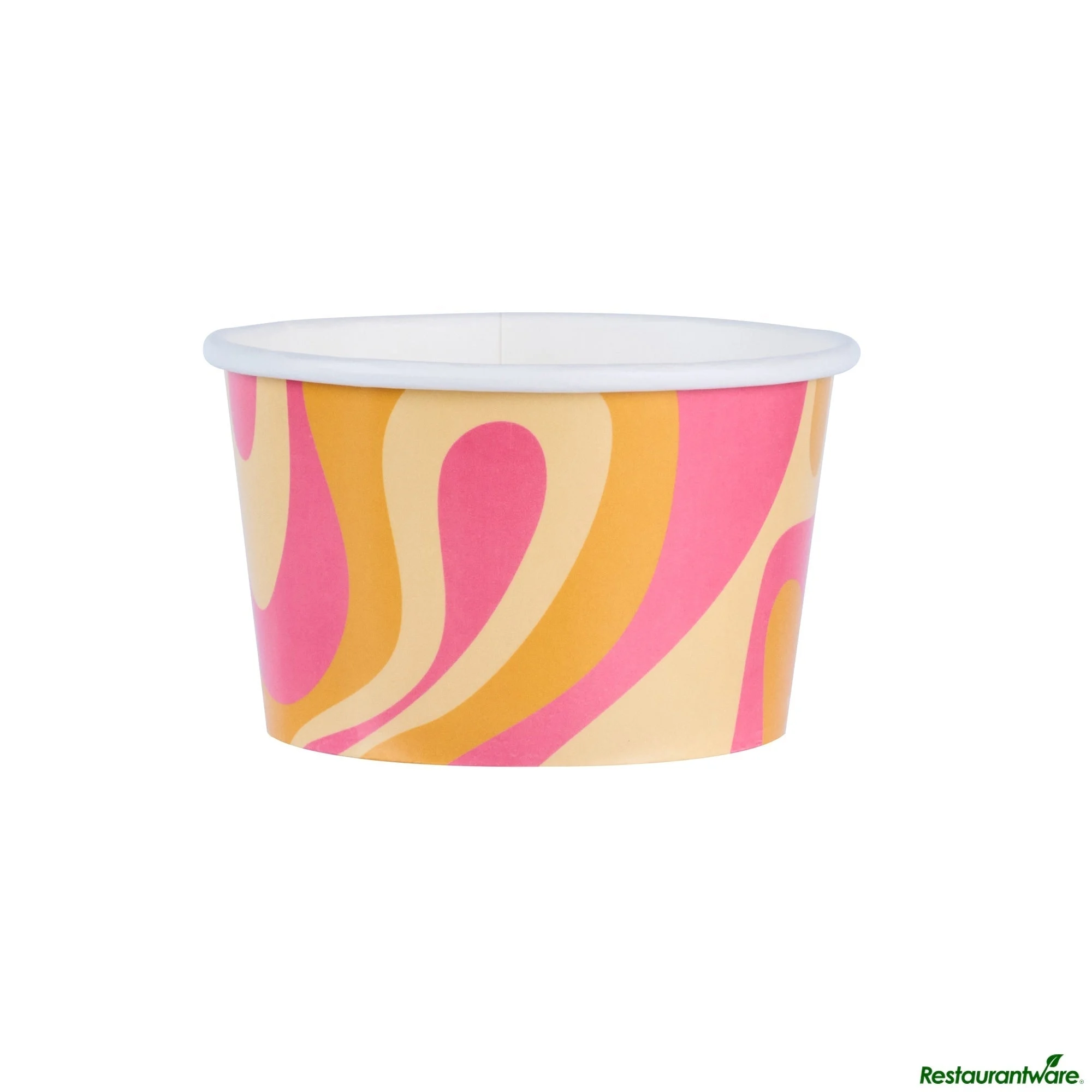 Cups, To-Go, Coppetta 8 Ounce, Paper, Tropical Twist, Round, 3.75 x 3.75 x 2.25 Inch,50 - 1 EACH