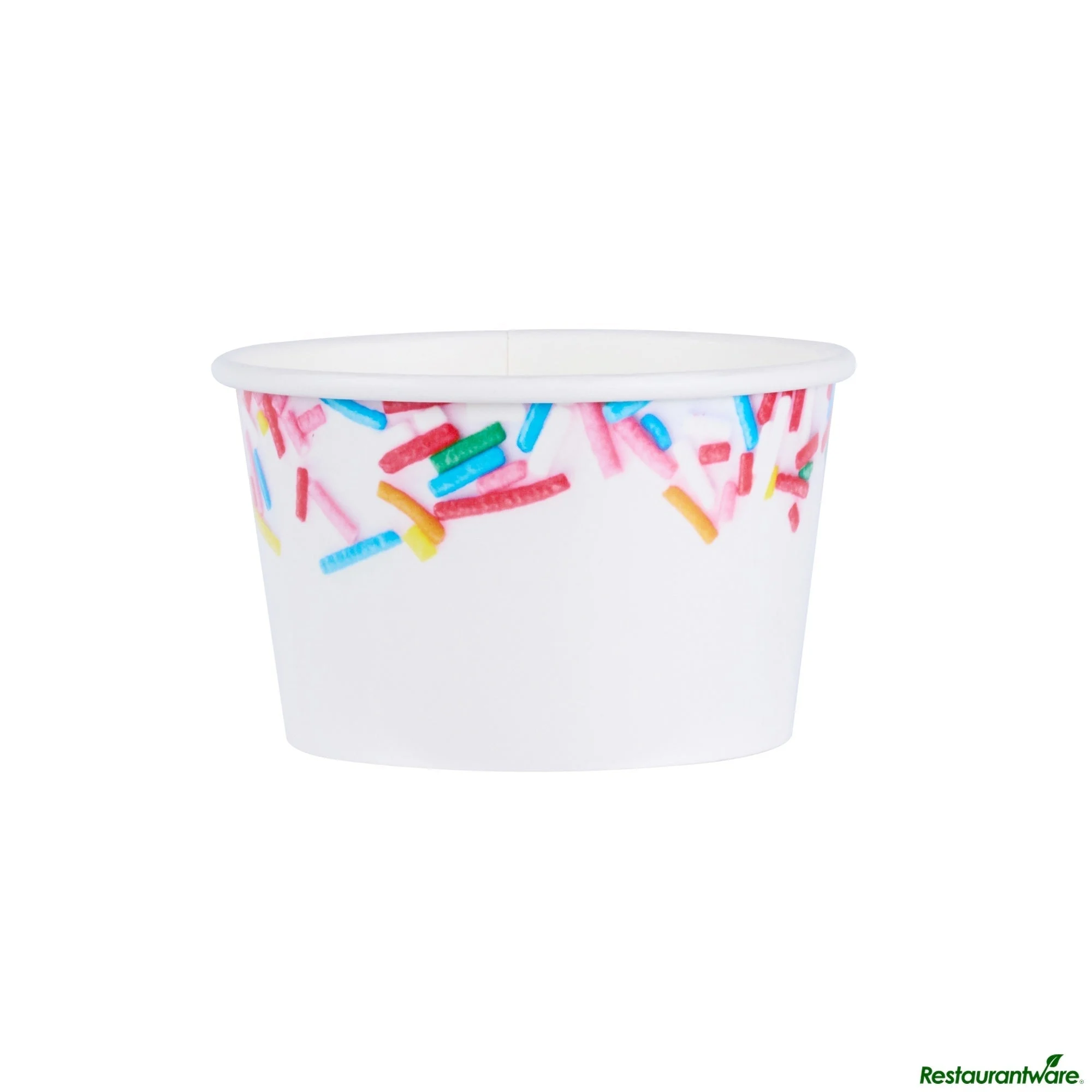 Cups, To-Go, Coppetta 8 Ounce, Paper, Festive Sprinkles, Round, 3.75 x 3.75 x 2.25 Inch,50 - 1 EACH