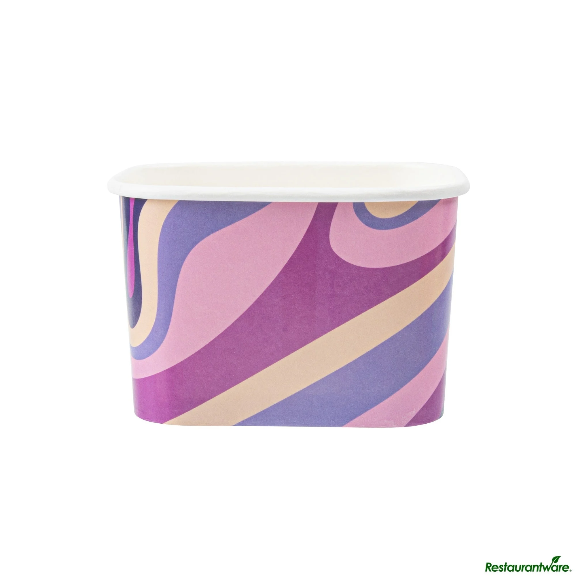 Cups, To-Go, Coppetta 12 Ounce, Paper, Midnight Groove, Square, 4.25 x 3.25 x 2.75 Inch,50 - 1 EACH